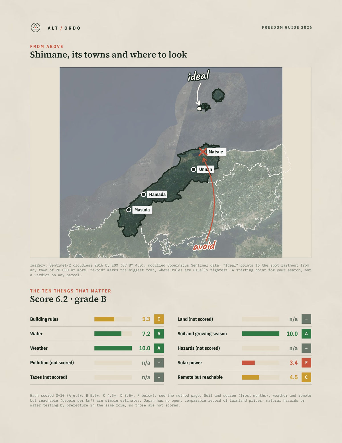Shimane, Japan Off-Grid Guide 2026 from above