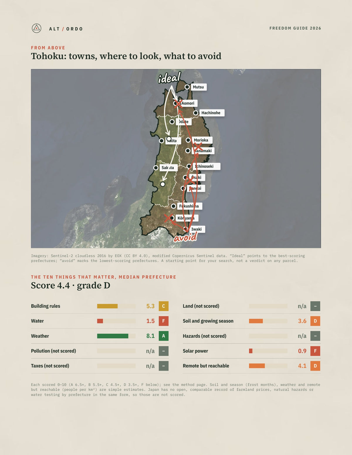 Japan Tohoku Region Off-Grid Guide 2026: All 6 Prefectures from above