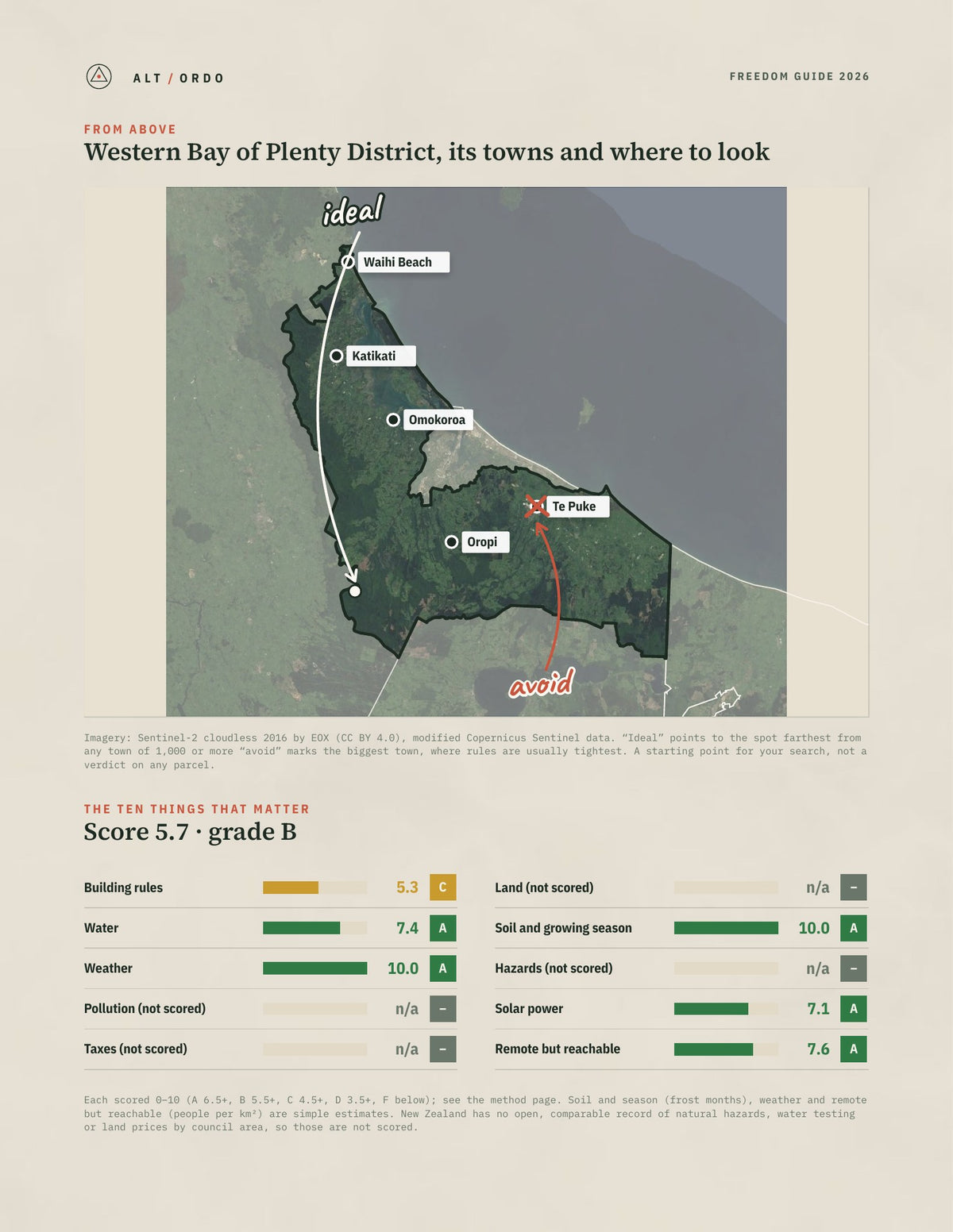 Western Bay of Plenty District, Bay of Plenty Off-Grid Guide 2026 from above