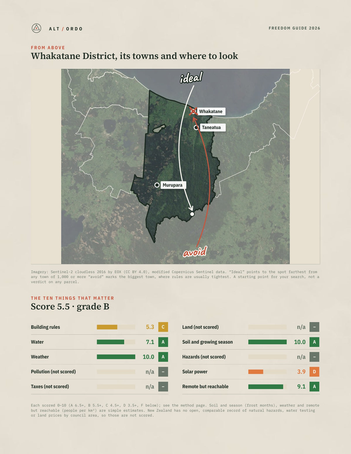 Whakatane District, Bay of Plenty Off-Grid Guide 2026 from above
