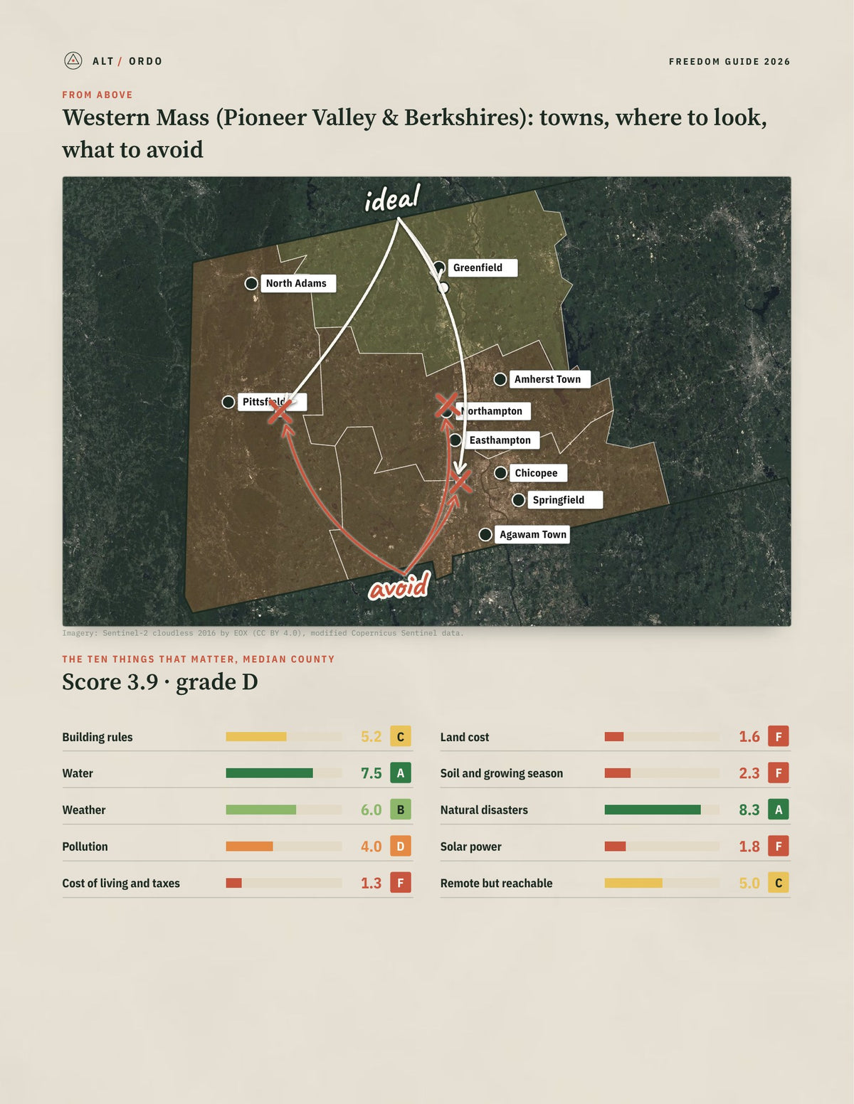 Western Mass (Pioneer Valley & Berkshires), Massachusetts Off-Grid Guide 2026: 4 Counties Rated from above