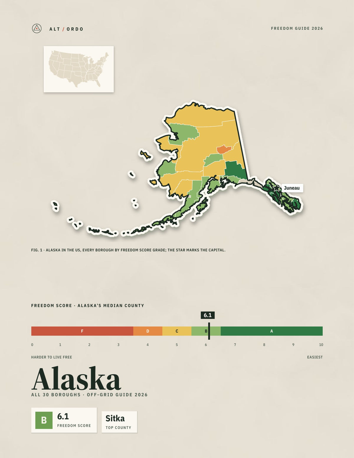 Alaska Off-Grid Guide 2026: All 30 Counties