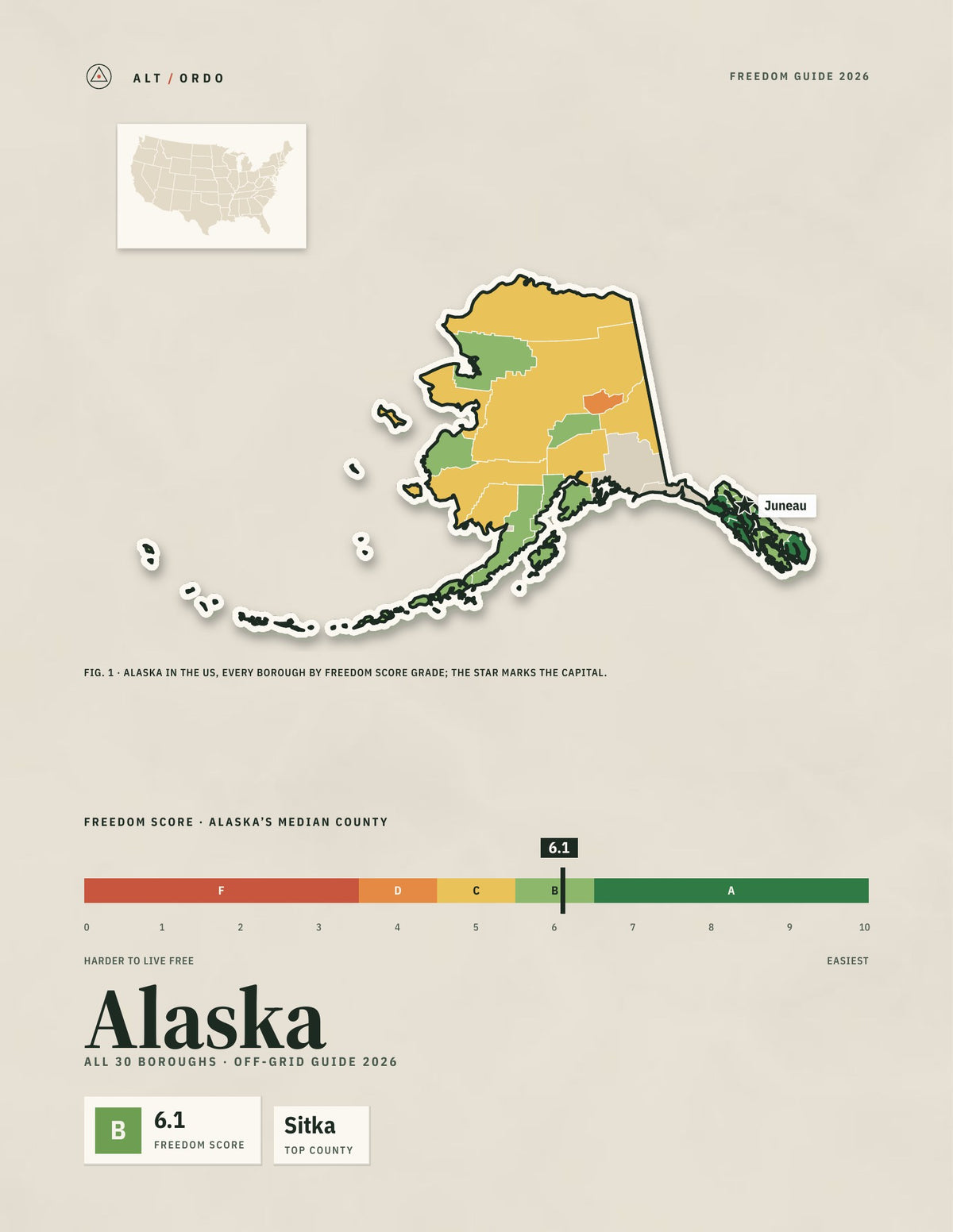 Alaska Off-Grid Guide 2026: All 30 Counties