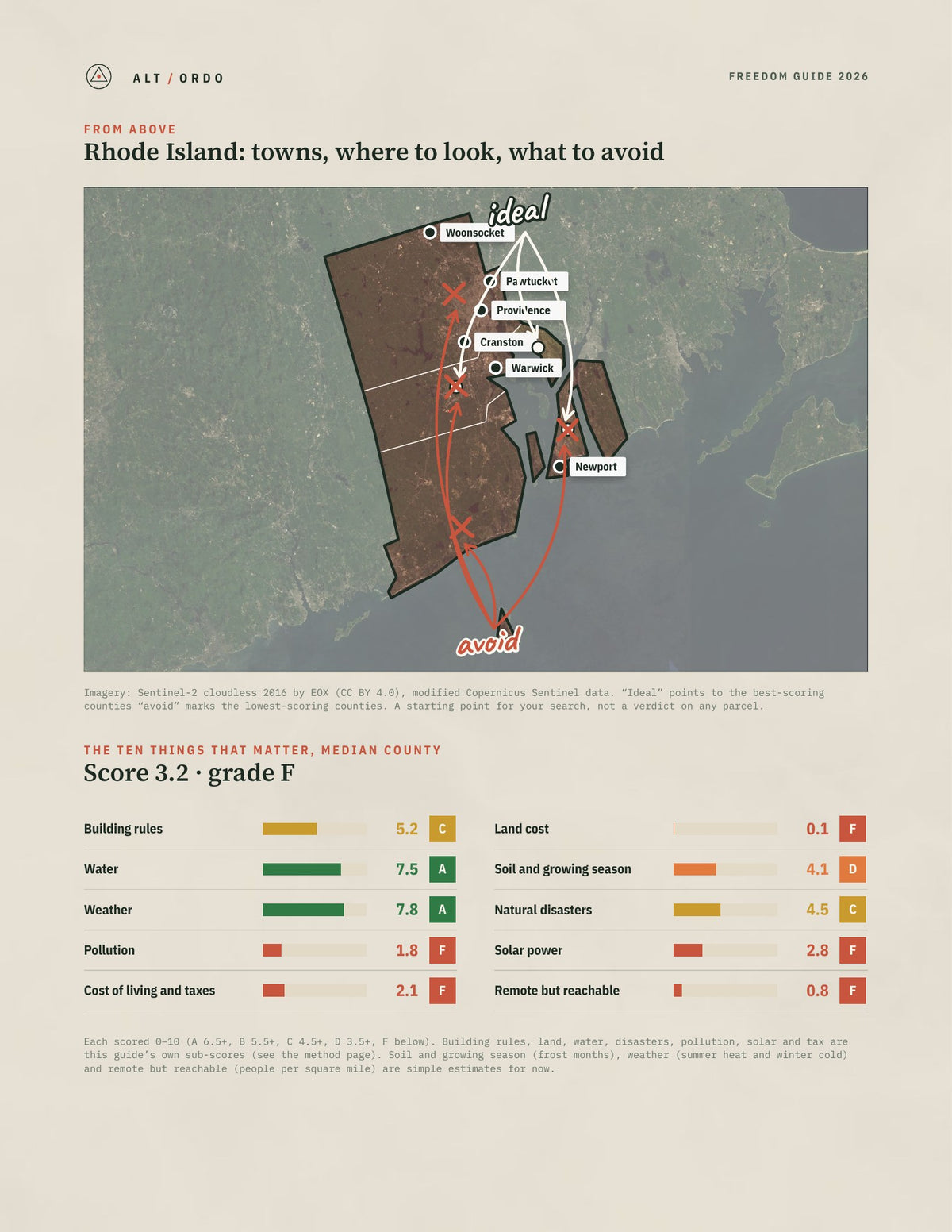 Rhode Island Off-Grid Guide 2026: All 5 Counties from above
