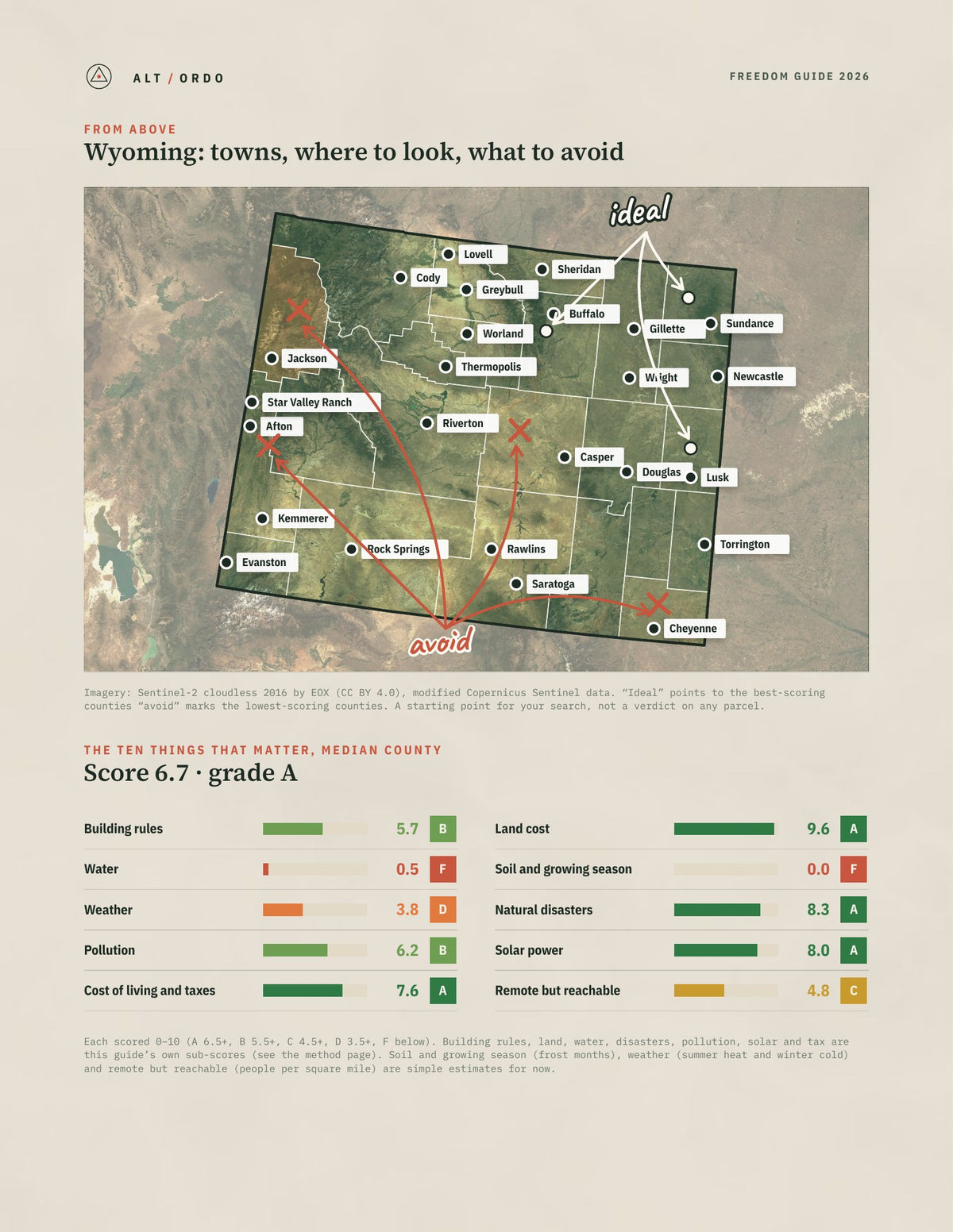 Wyoming Off-Grid Guide 2026: All 23 Counties from above