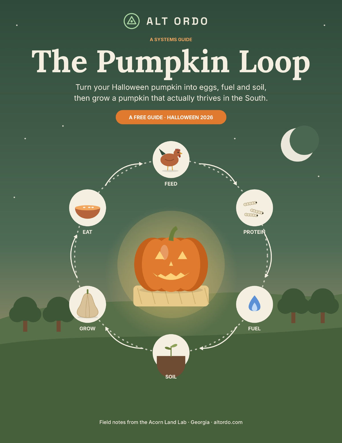 The Pumpkin Loop: Turn Halloween pumpkins into eggs, fuel and soil · Alt Ordo Systems Guide: cover