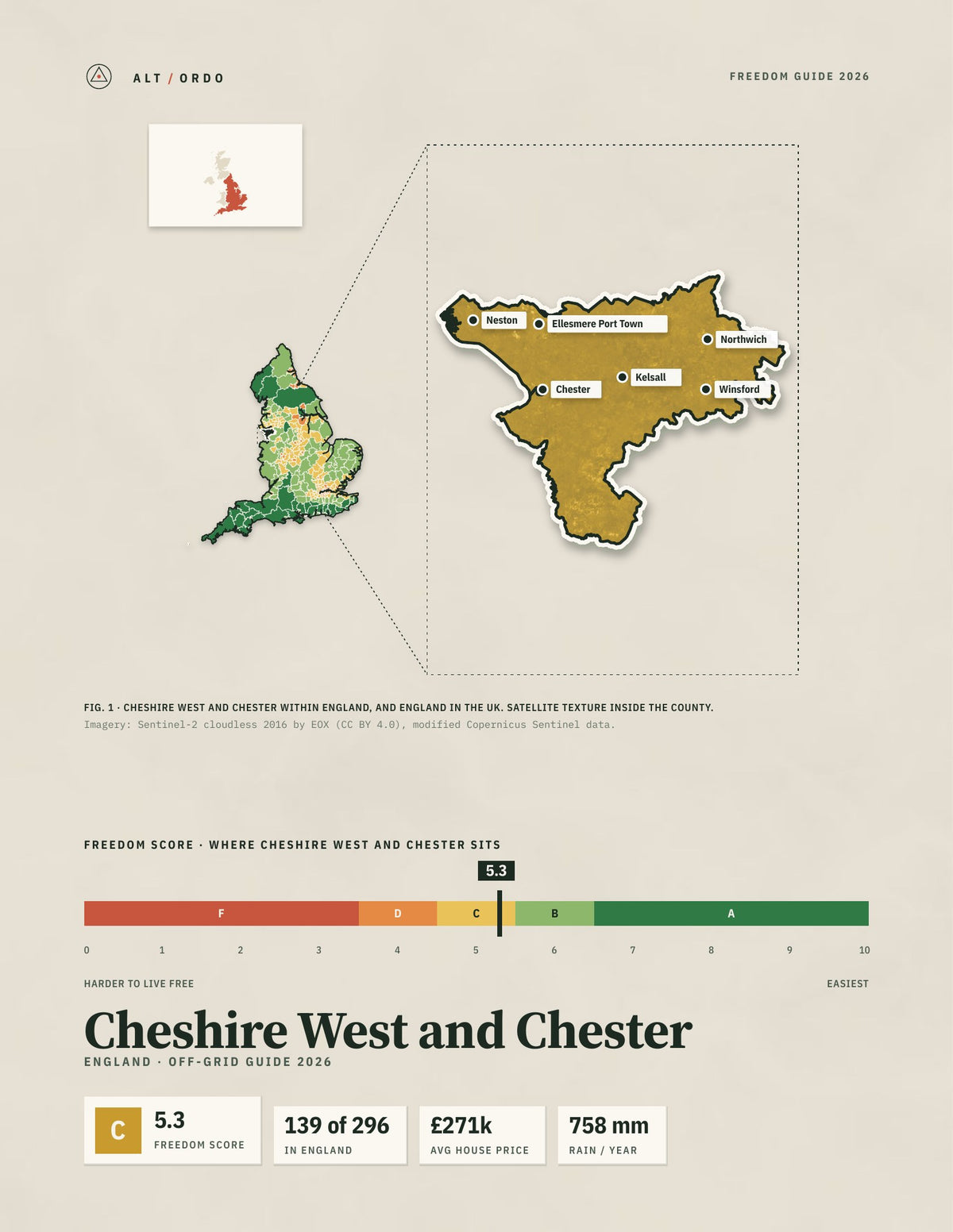 Cheshire West and Chester, England Off-Grid Guide 2026