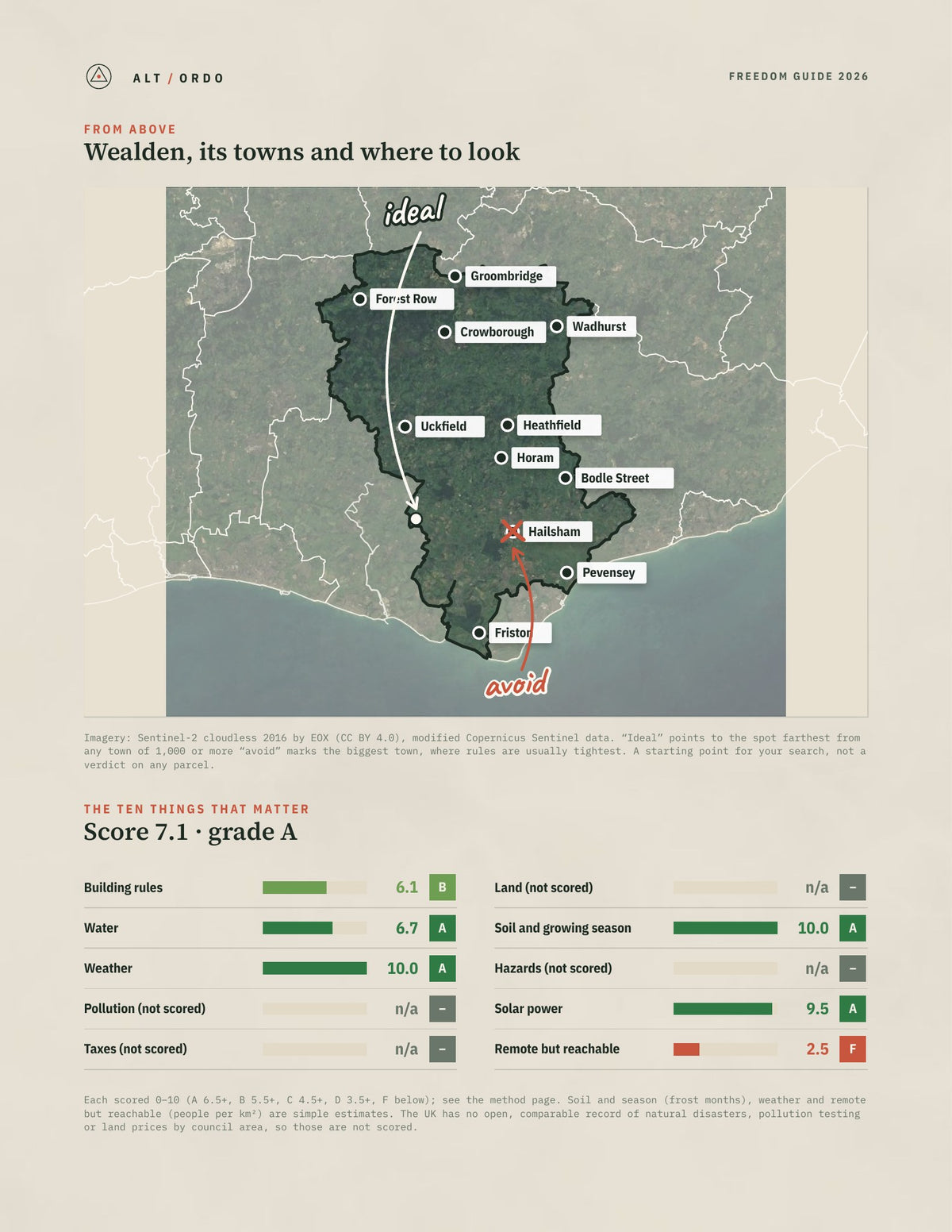 Wealden, England Off-Grid Guide 2026 from above