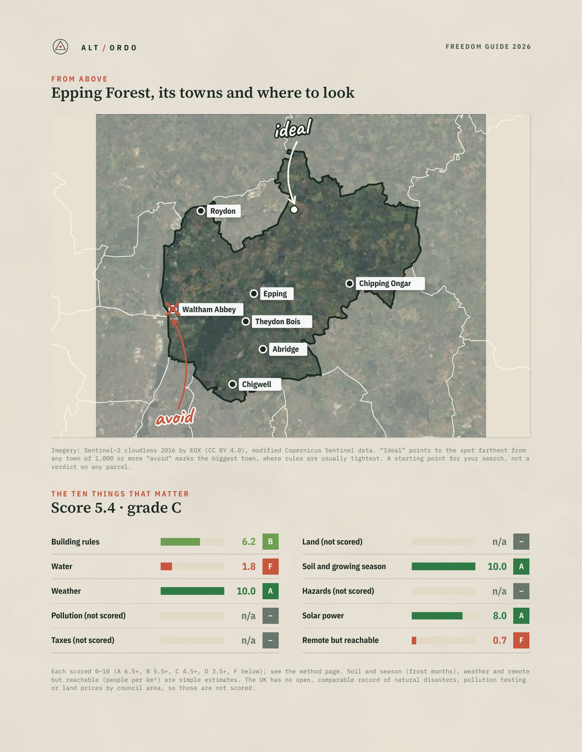 Epping Forest, England Off-Grid Guide 2026 from above
