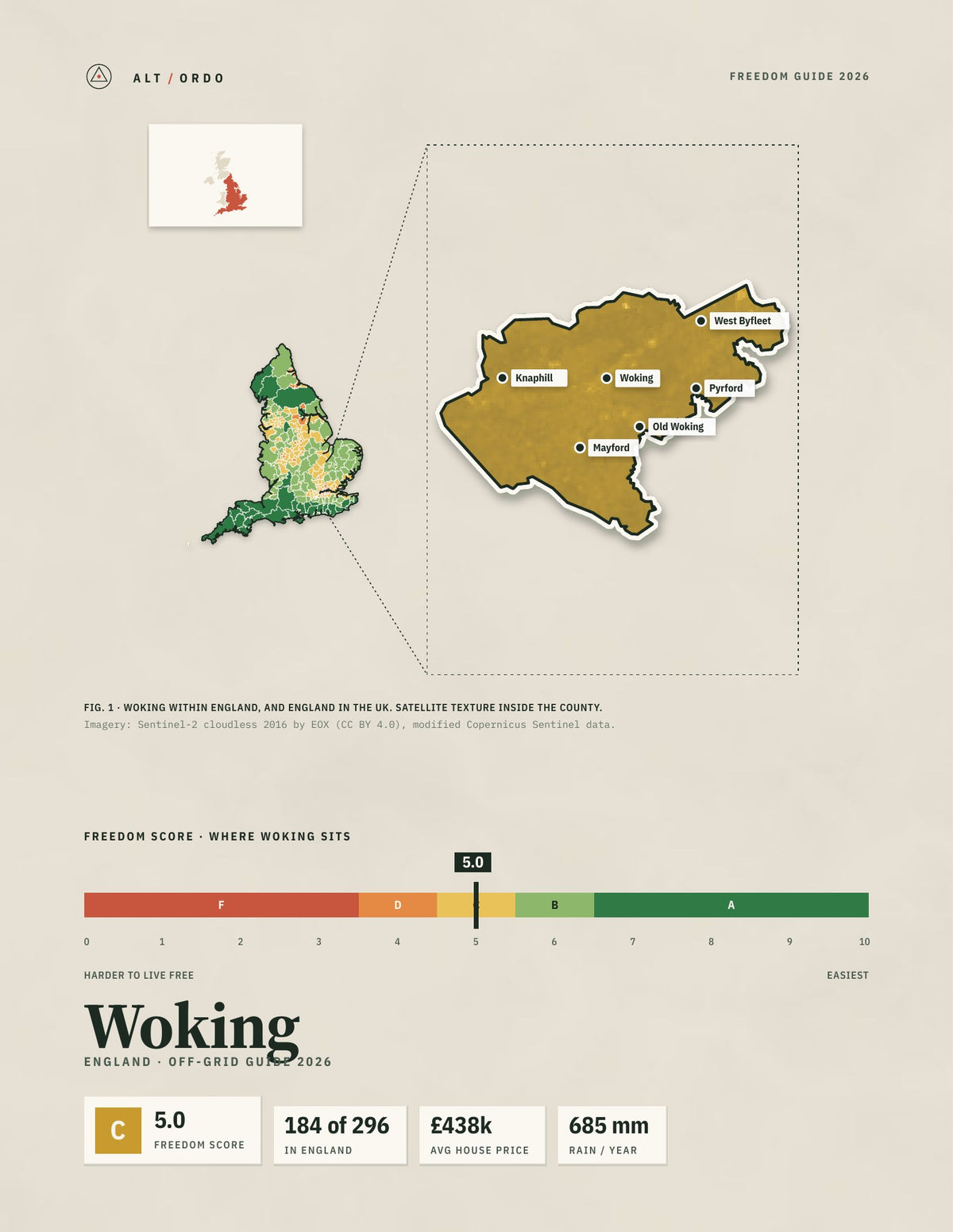 Woking, England Off-Grid Guide 2026