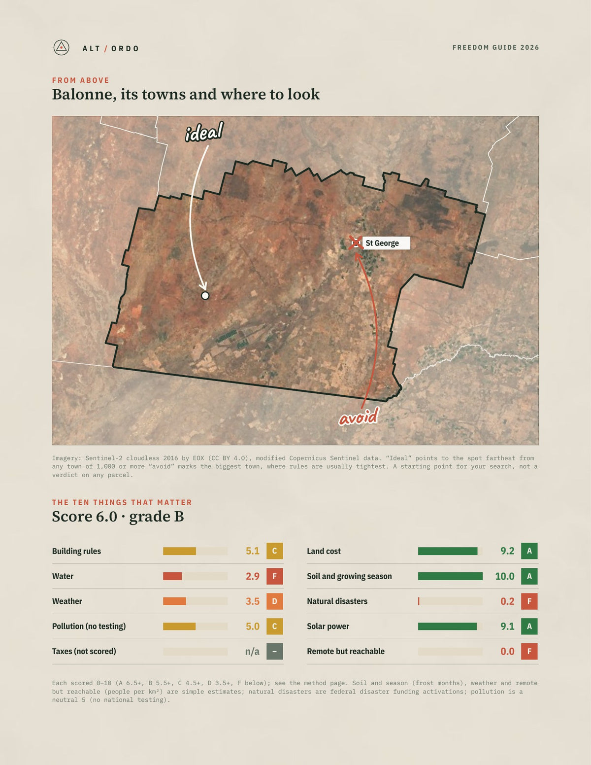 Balonne, Queensland Off-Grid Guide 2026 from above