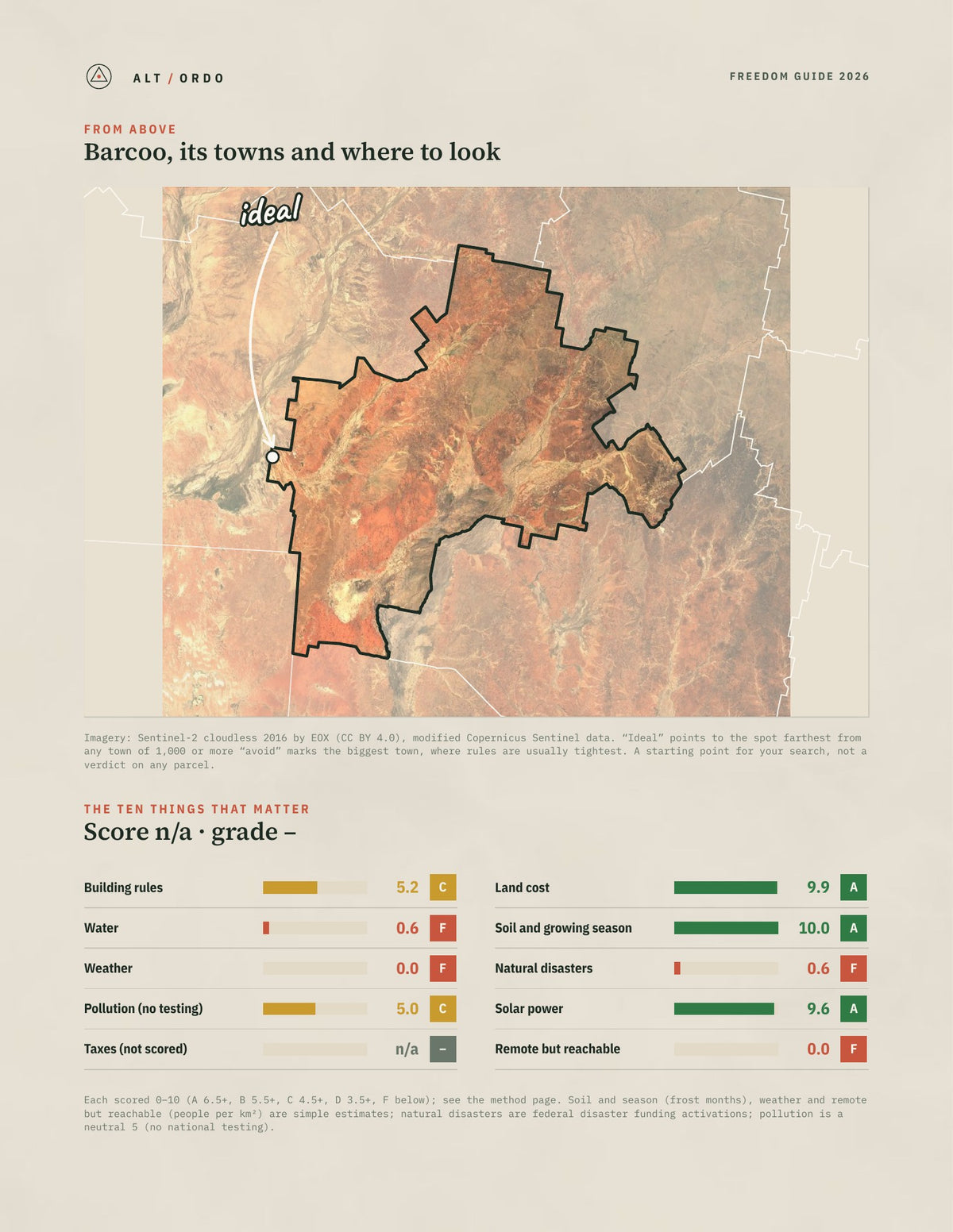 Barcoo, Queensland Off-Grid Guide 2026 from above