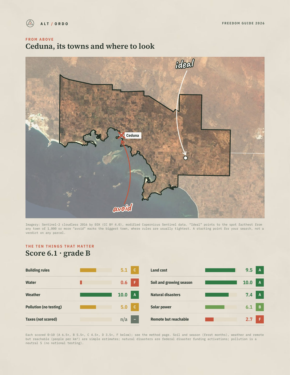 Ceduna, South Australia Off-Grid Guide 2026 from above