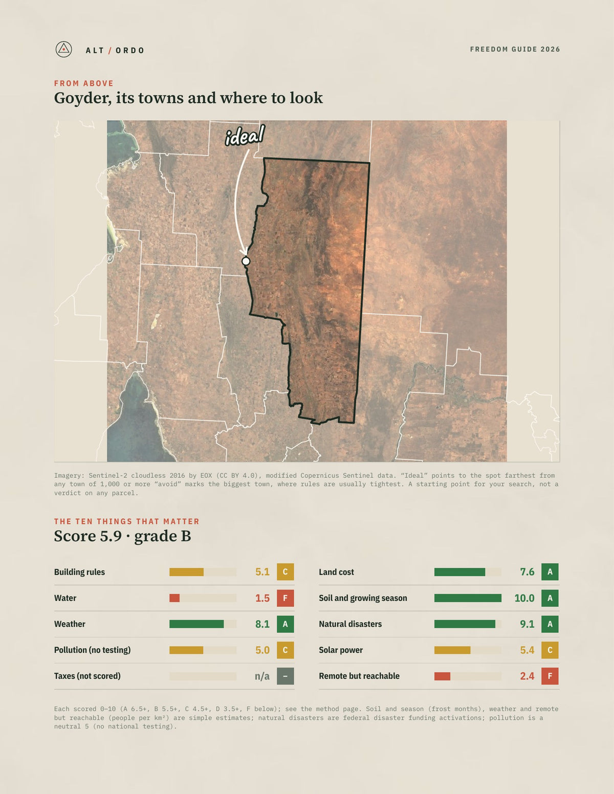Goyder, South Australia Off-Grid Guide 2026 from above