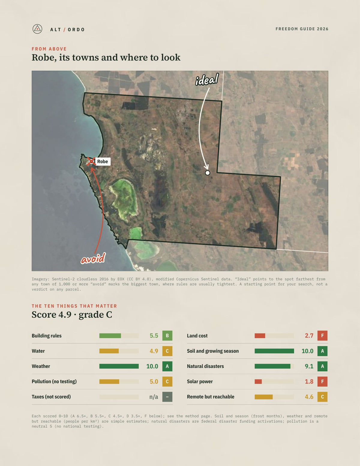 Robe, South Australia Off-Grid Guide 2026 from above