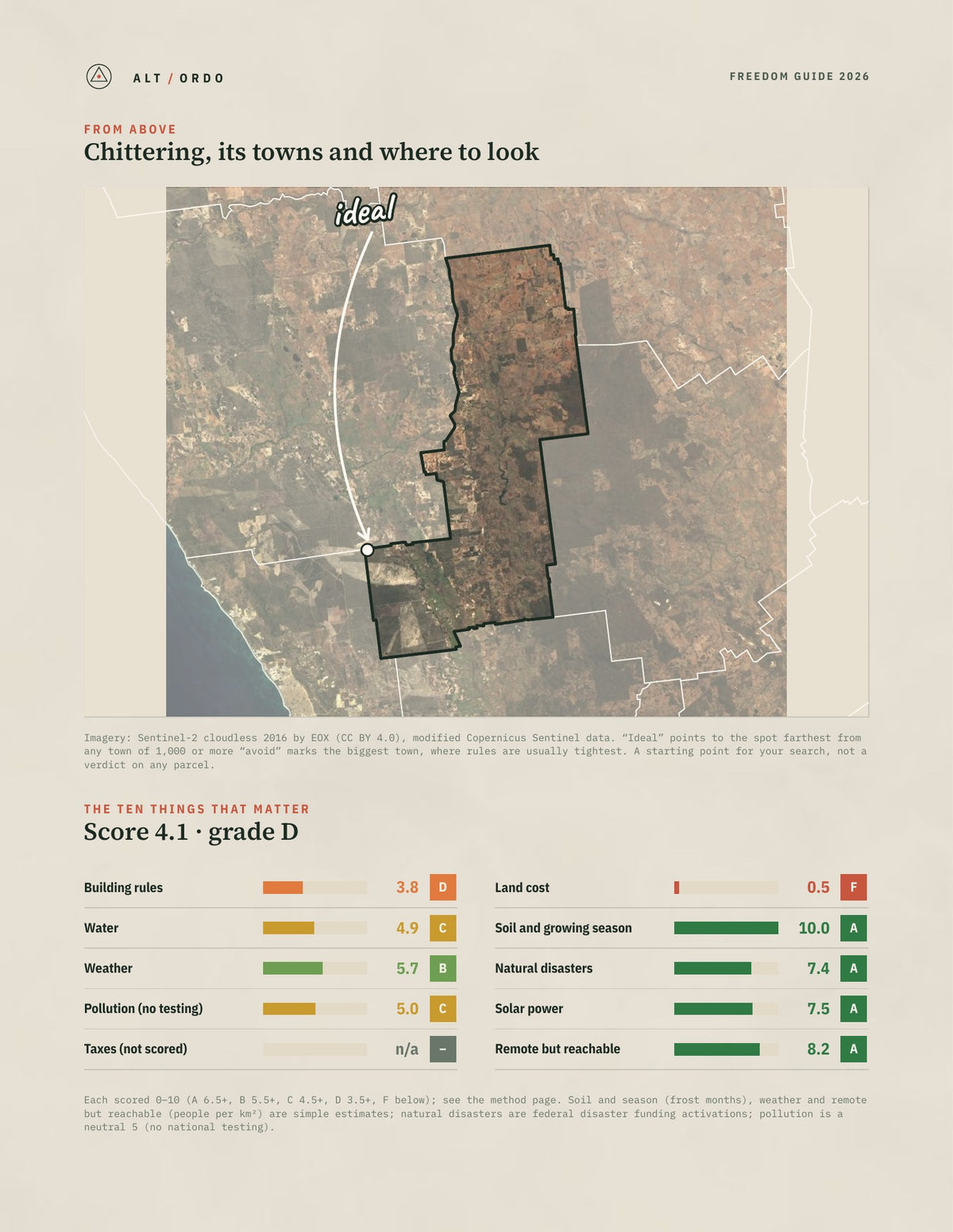 Chittering, Western Australia Off-Grid Guide 2026 from above
