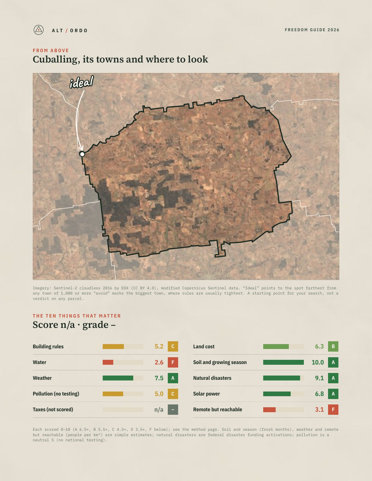 Cuballing, Western Australia Off-Grid Guide 2026 from above