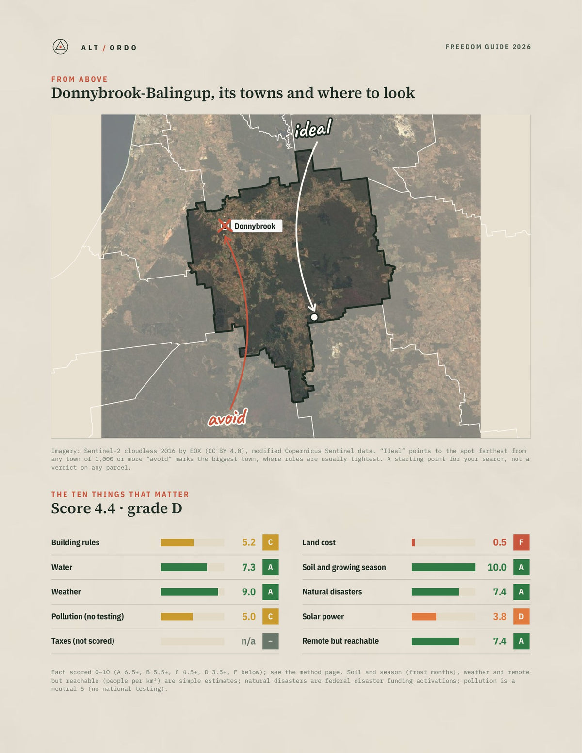 Donnybrook-Balingup, Western Australia Off-Grid Guide 2026 from above