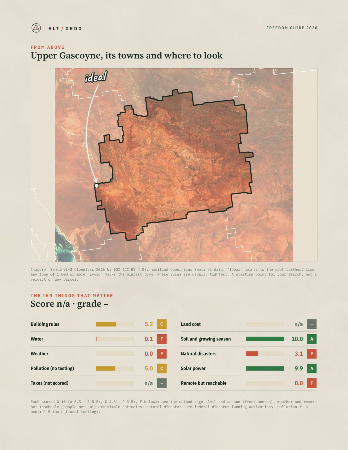 Upper Gascoyne, Western Australia Off-Grid Guide 2026 from above