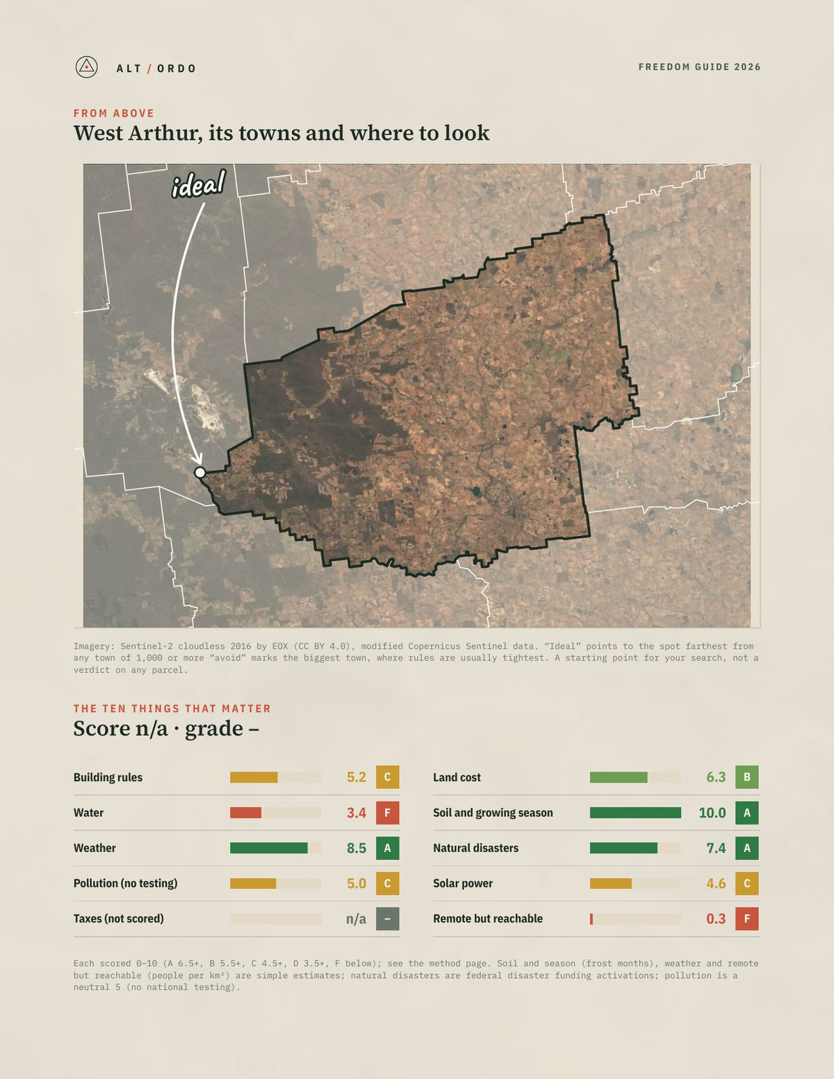 West Arthur, Western Australia Off-Grid Guide 2026 from above