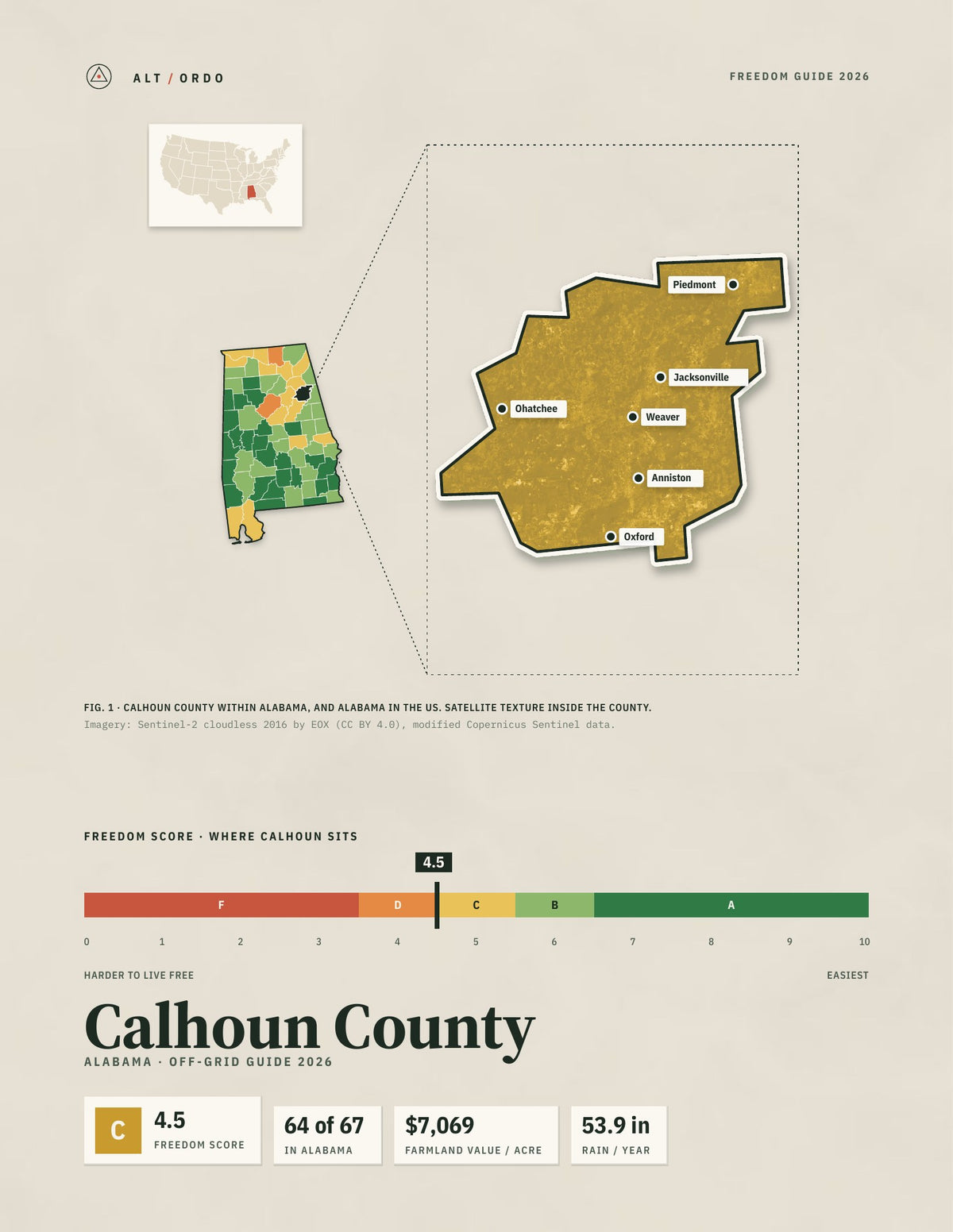 Calhoun County, Alabama Off-Grid Guide 2026