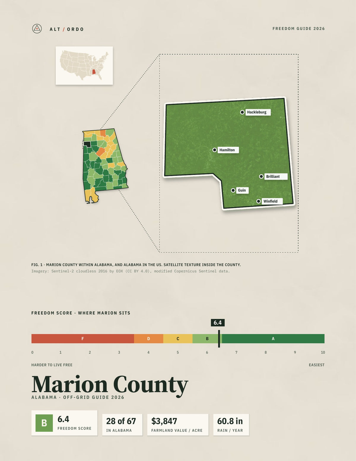 Marion County, Alabama Off-Grid Guide 2026