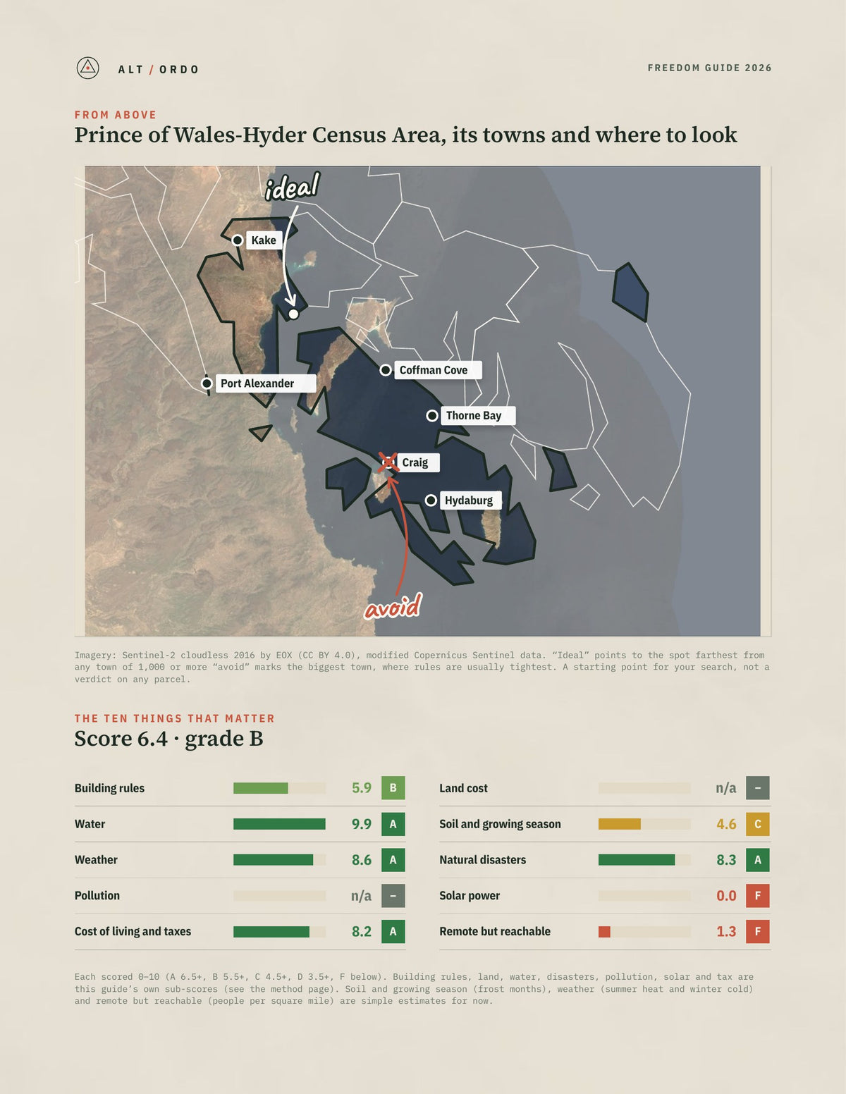Prince of Wales-Hyder Census Area, Alaska Off-Grid Guide 2026 from above
