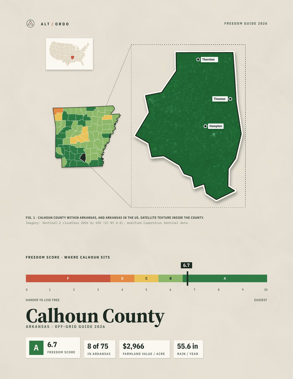 Calhoun County, Arkansas Off-Grid Guide 2026