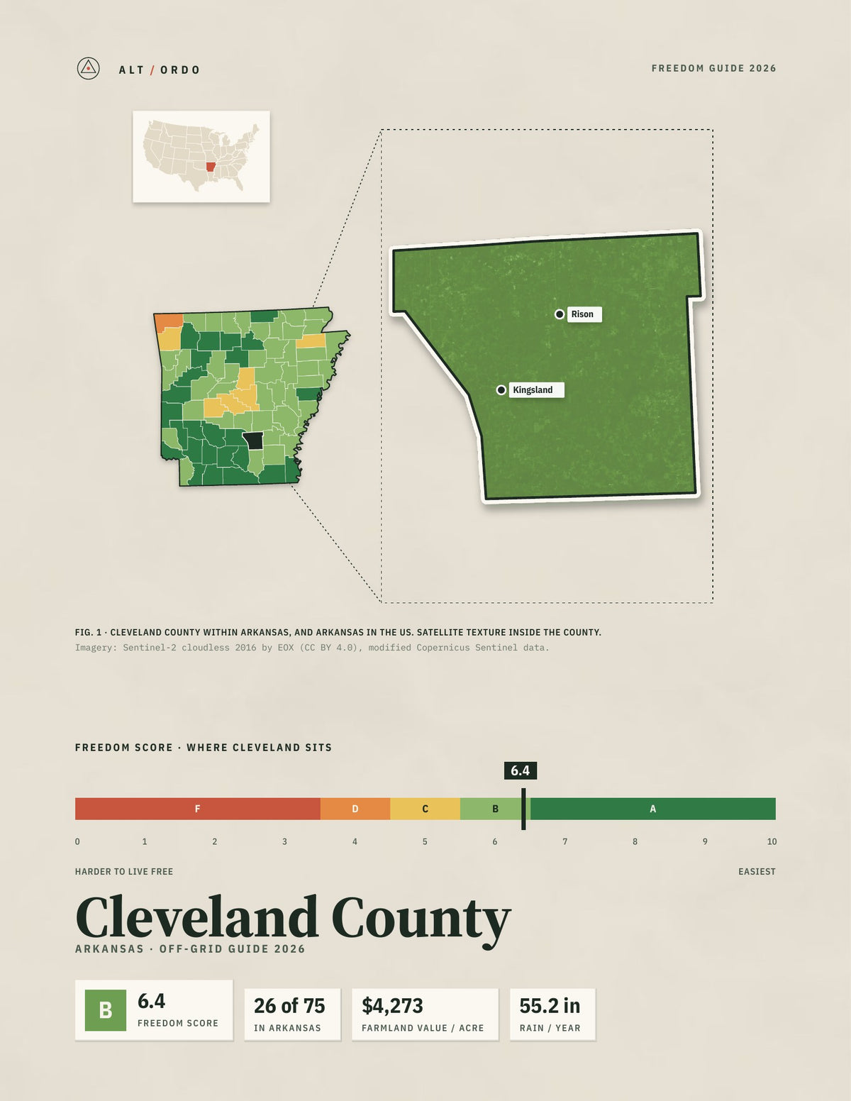 Cleveland County, Arkansas Off-Grid Guide 2026