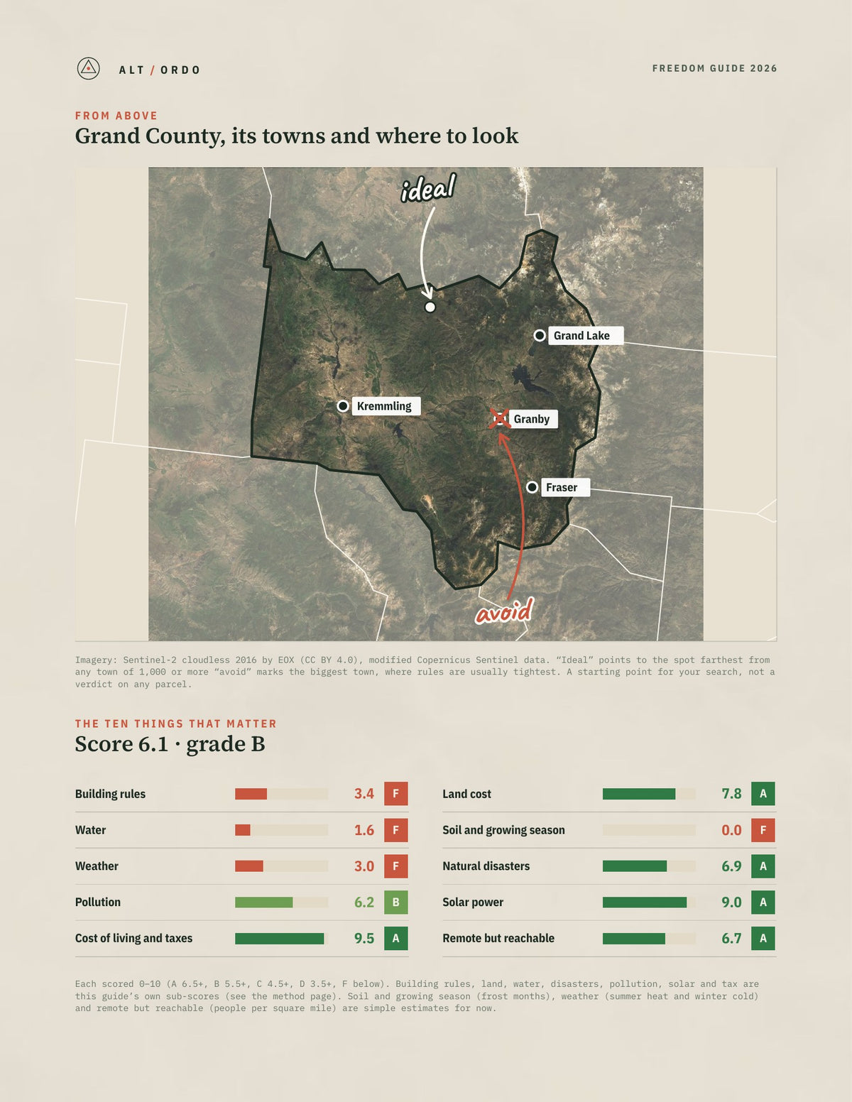 Grand County, Colorado Off-Grid Guide 2026 from above