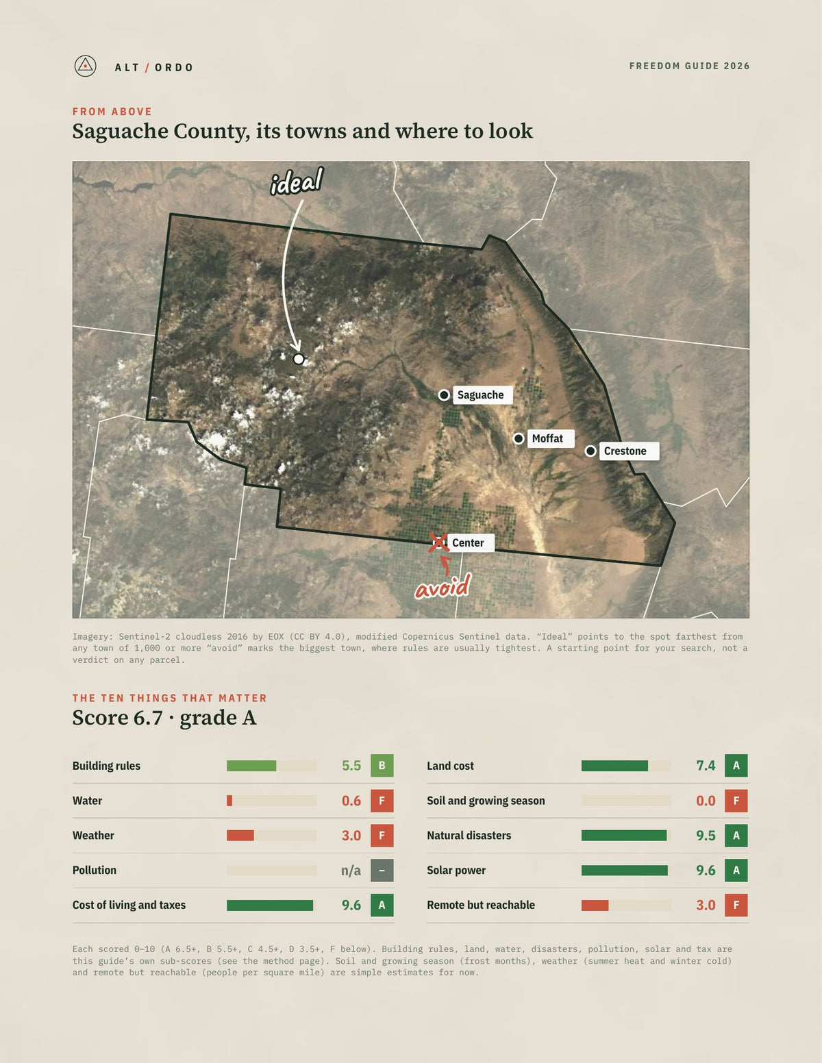 Saguache County, Colorado Off-Grid Guide 2026 from above