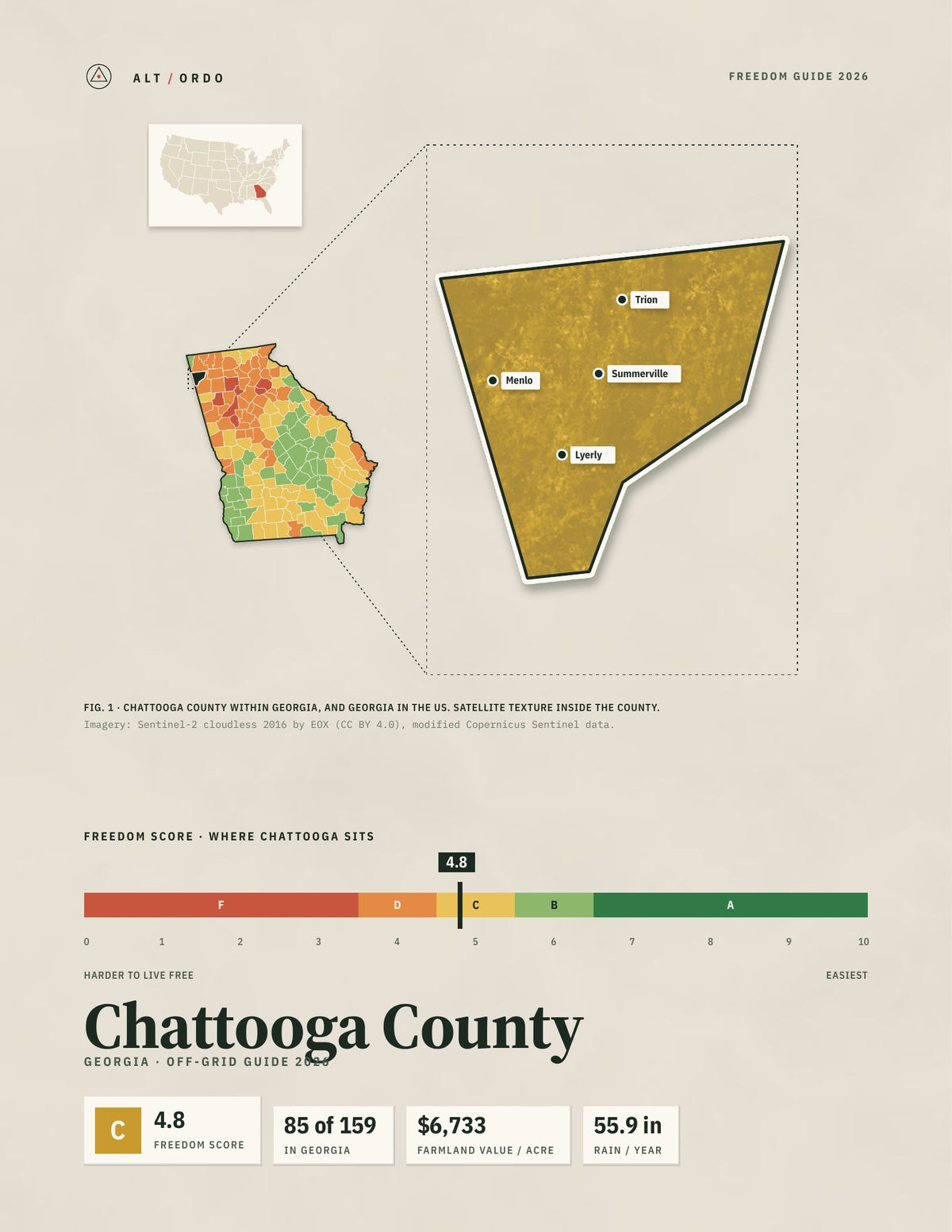 Chattooga County, Georgia Off-Grid Guide 2026