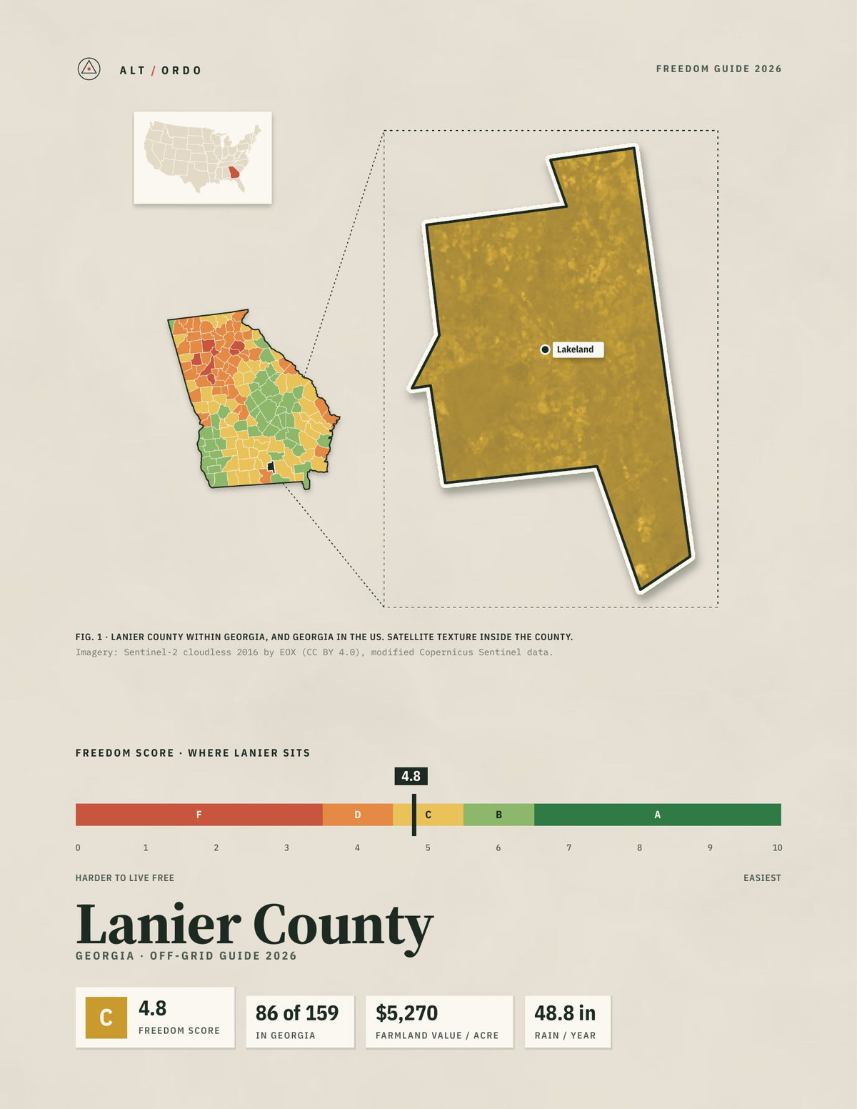 Lanier County, Georgia Off-Grid Guide 2026