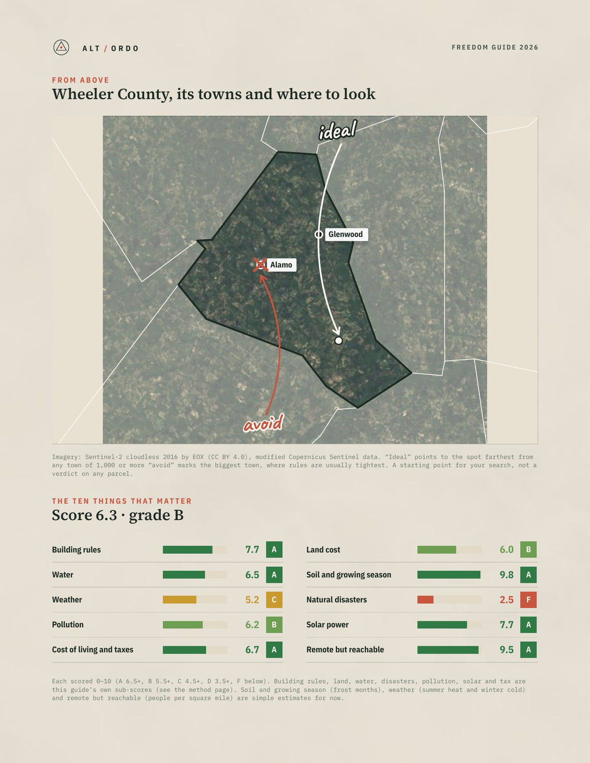 Wheeler County, Georgia Off-Grid Guide 2026 from above