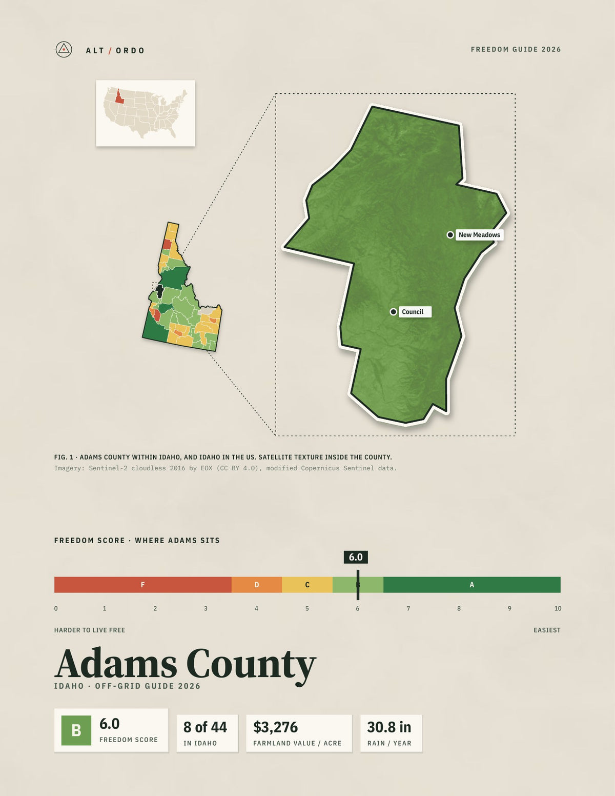 Adams County, Idaho Off-Grid Guide 2026