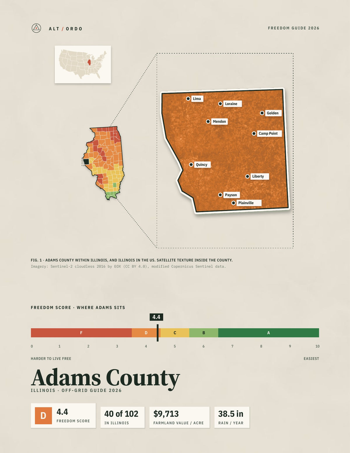 Adams County, Illinois Off-Grid Guide 2026