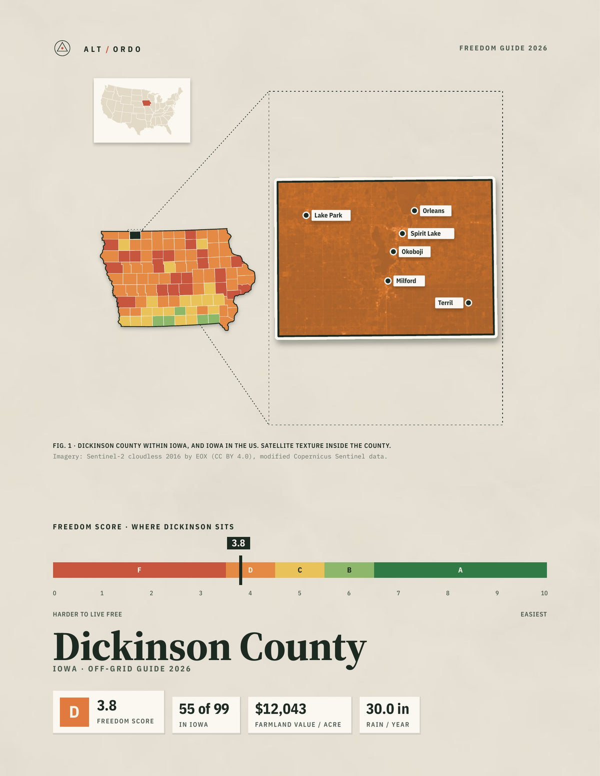 Dickinson County, Iowa Off-Grid Guide 2026