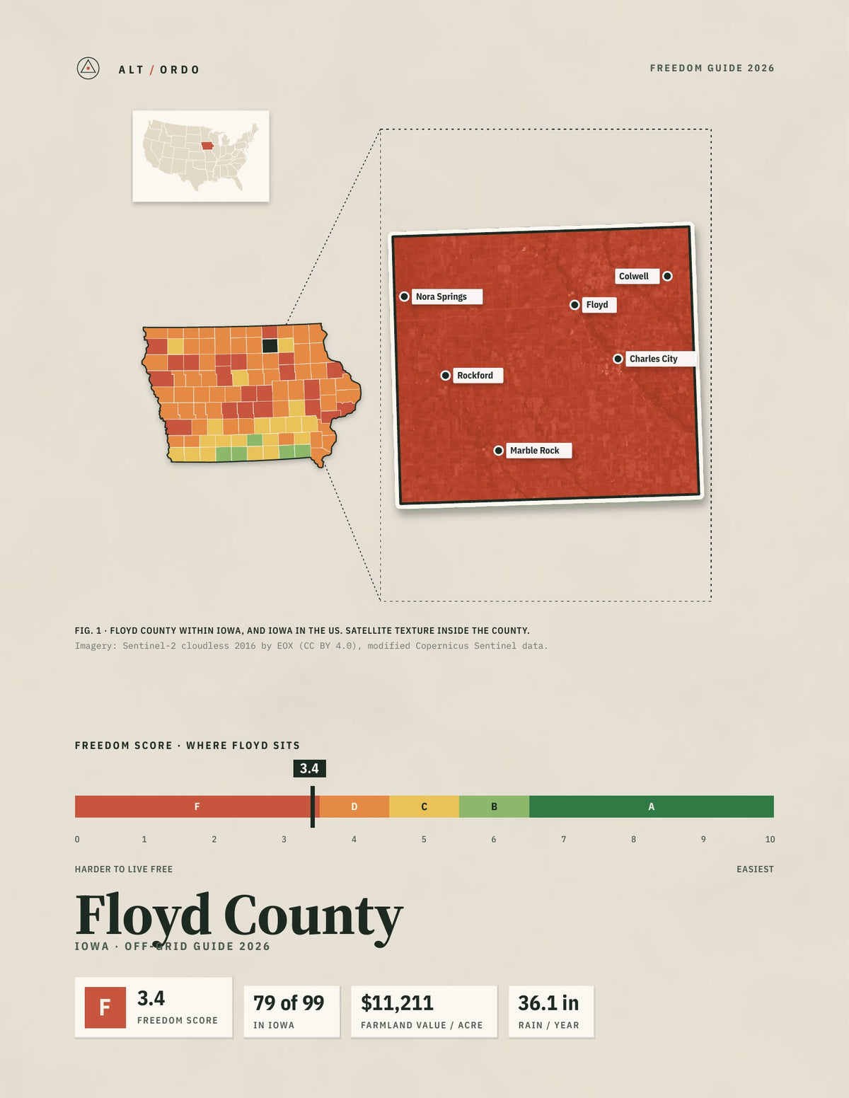 Floyd County, Iowa Off-Grid Guide 2026