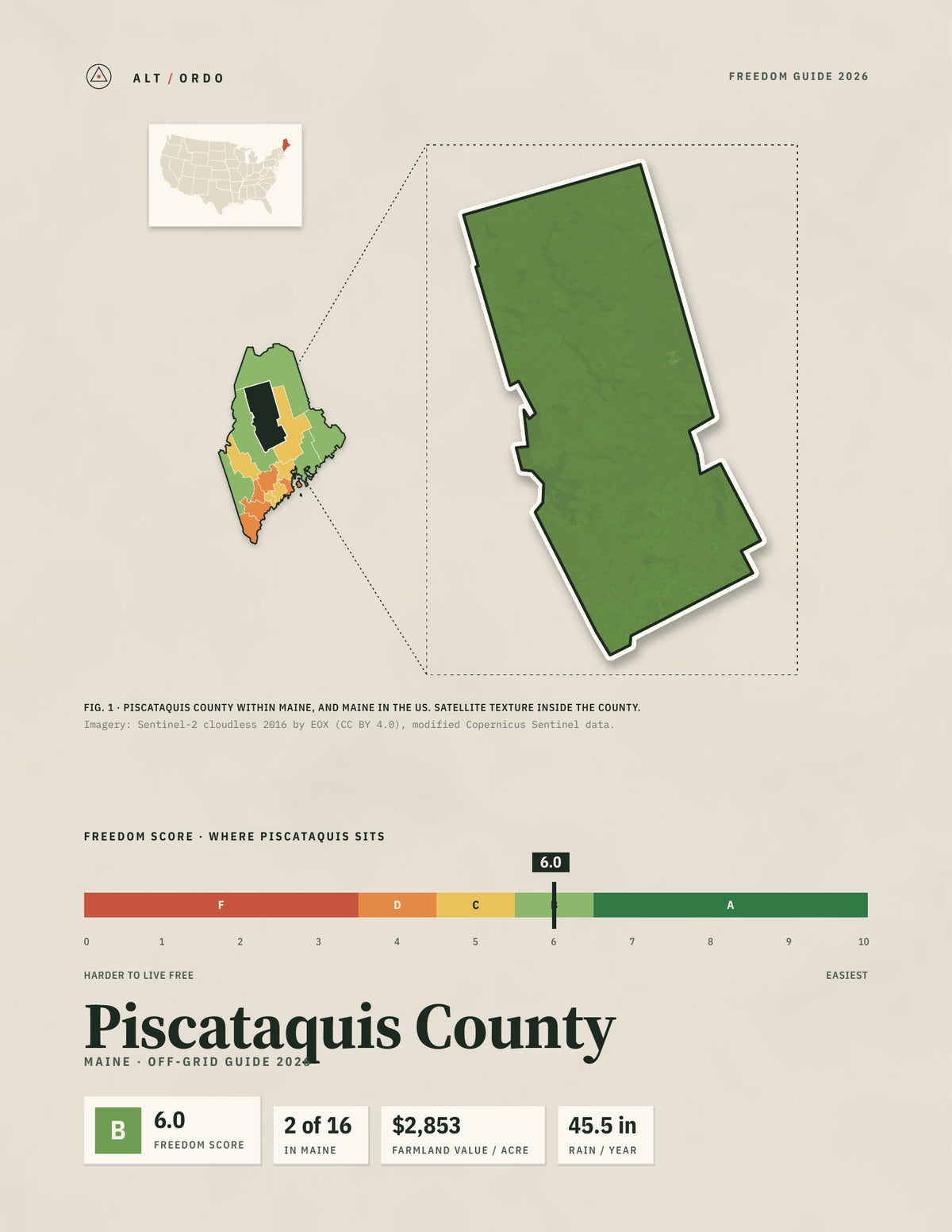 Piscataquis County, Maine Off-Grid Guide 2026