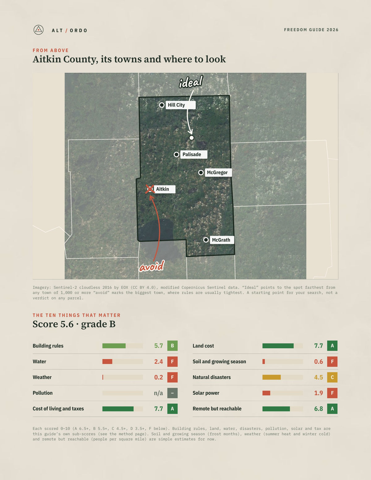 Aitkin County, Minnesota Off-Grid Guide 2026 from above