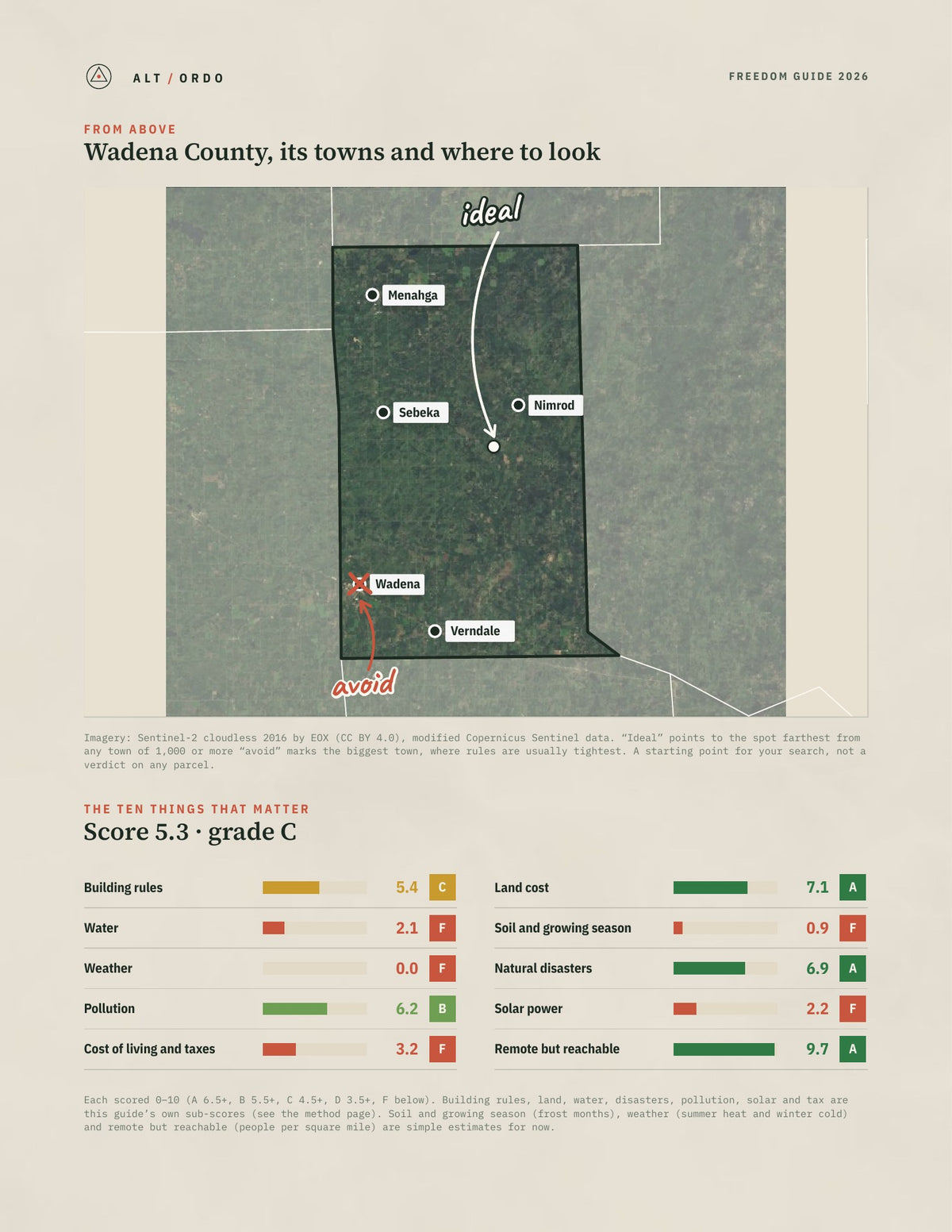 Wadena County, Minnesota Off-Grid Guide 2026 from above