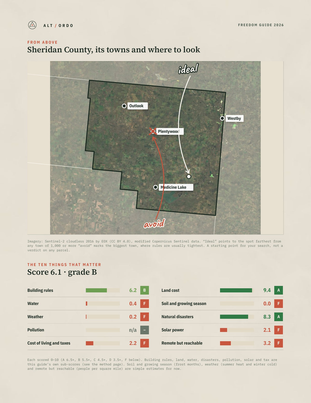 Sheridan County, Montana Off-Grid Guide 2026 from above
