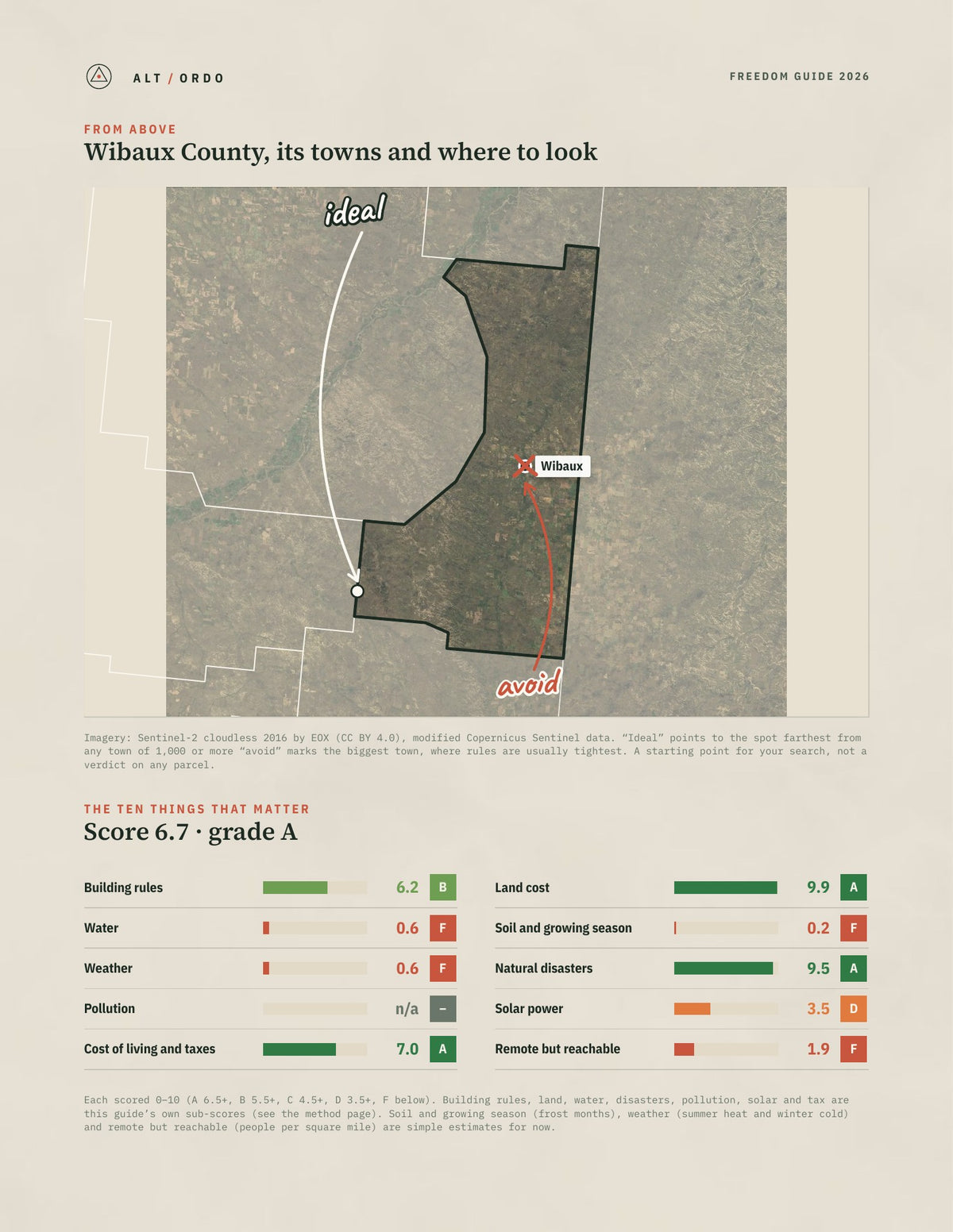 Wibaux County, Montana Off-Grid Guide 2026 from above