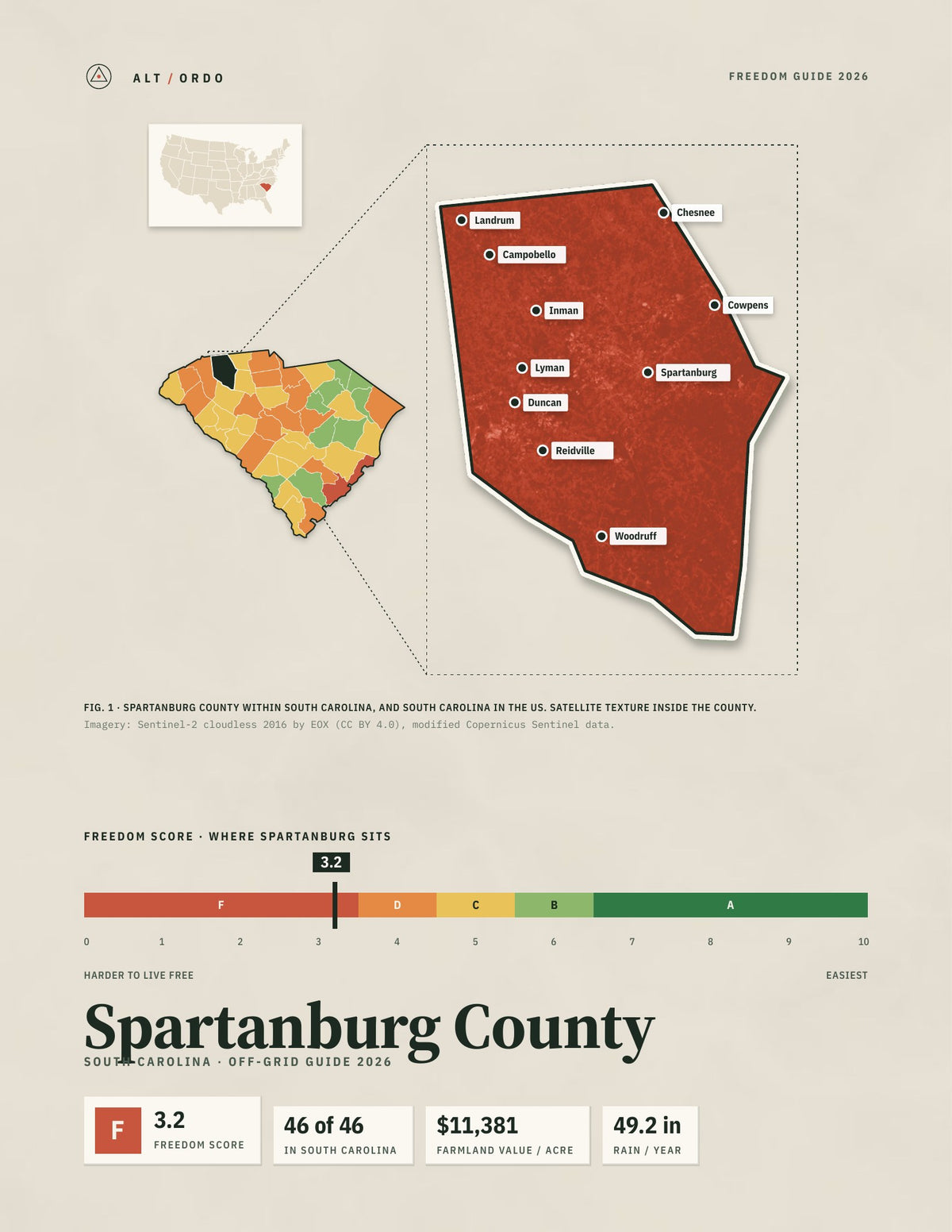 Spartanburg County, South Carolina Off-Grid Guide 2026