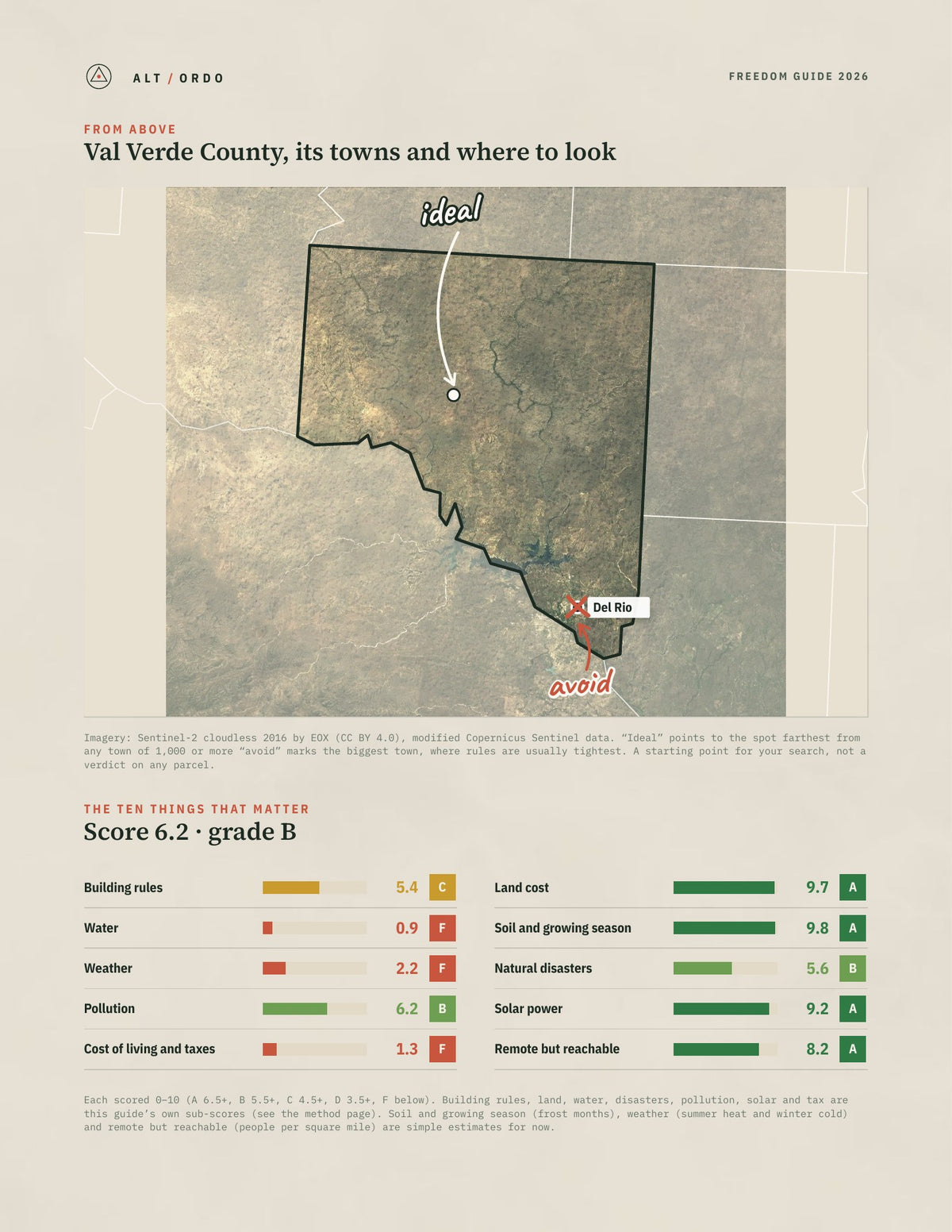 Val Verde County, Texas Off-Grid Guide 2026 from above