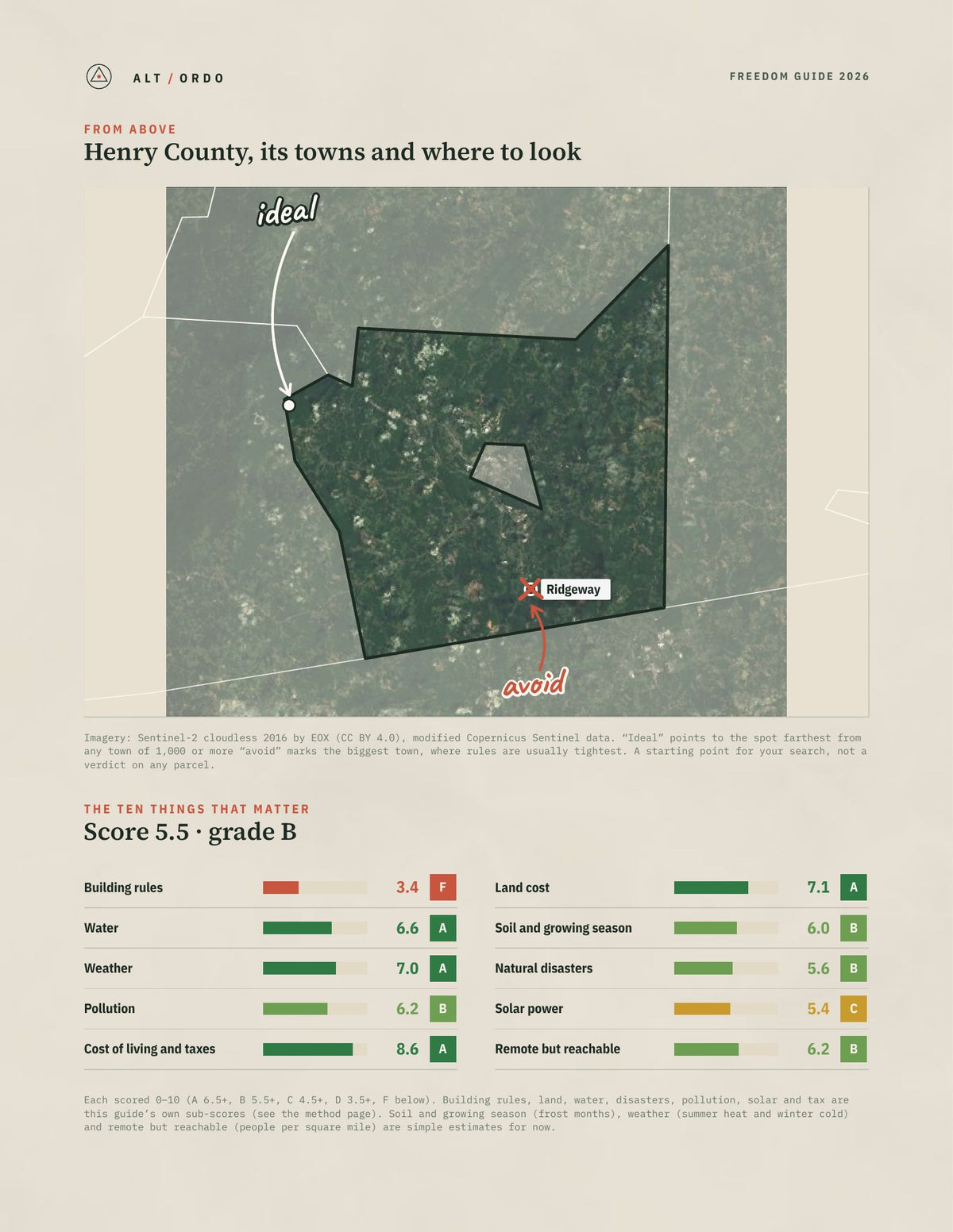 Henry County, Virginia Off-Grid Guide 2026 from above