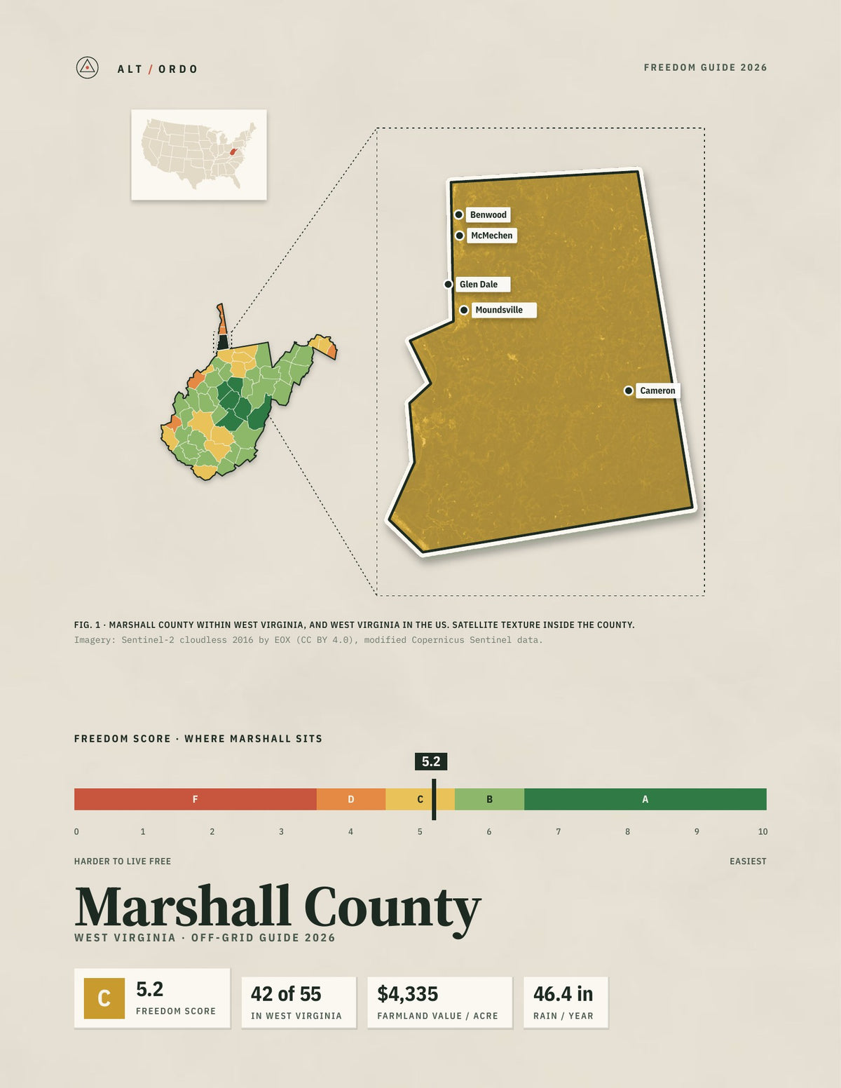 Marshall County, West Virginia Off-Grid Guide 2026