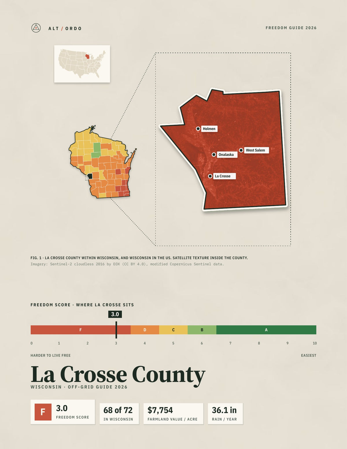 La Crosse County, Wisconsin Off-Grid Guide 2026