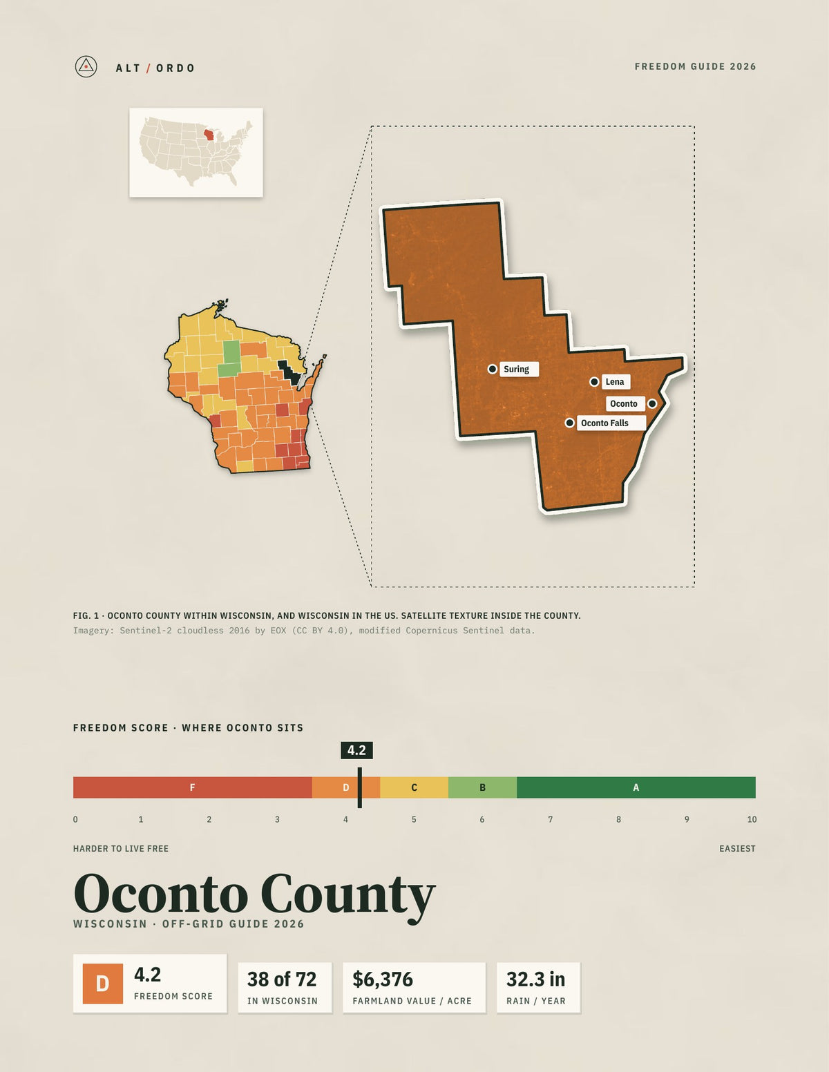 Oconto County, Wisconsin Off-Grid Guide 2026