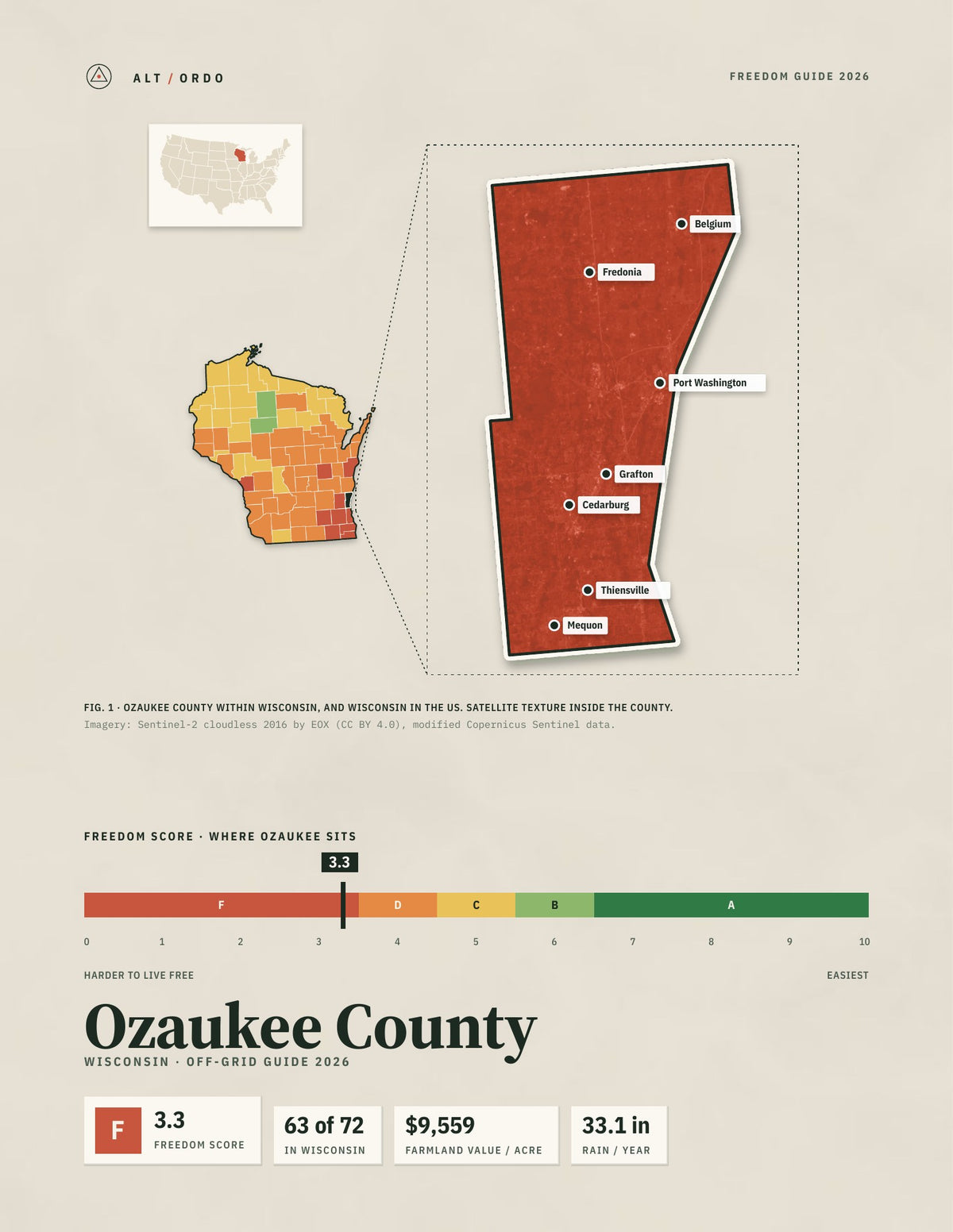 Ozaukee County, Wisconsin Off-Grid Guide 2026